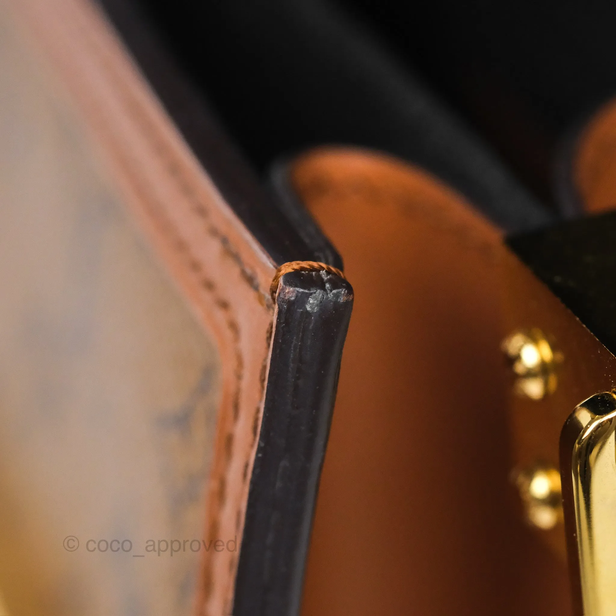 Louis Vuitton Mini Dauphine Monogram Tan Calfskin