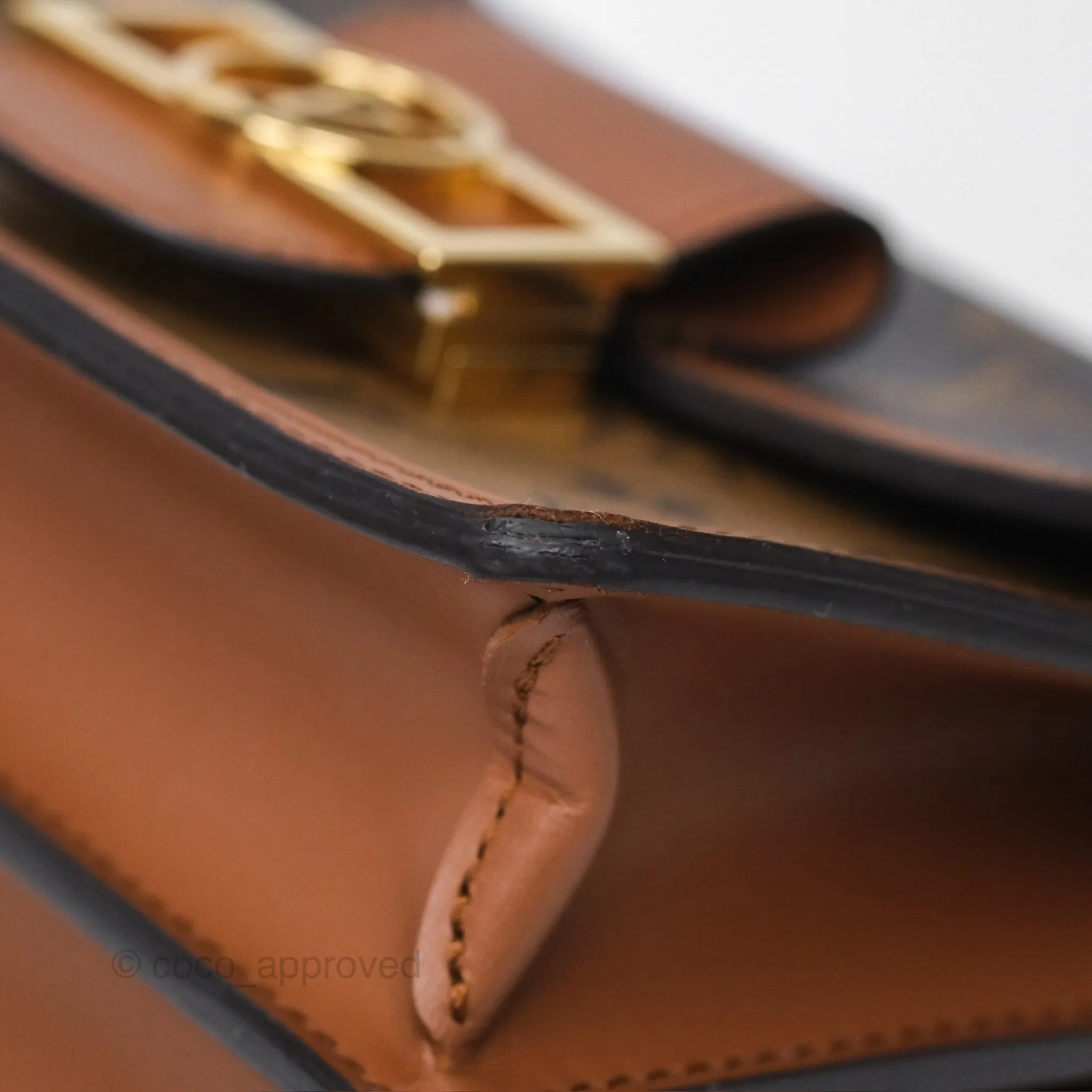 Louis Vuitton Mini Dauphine Monogram Tan Calfskin