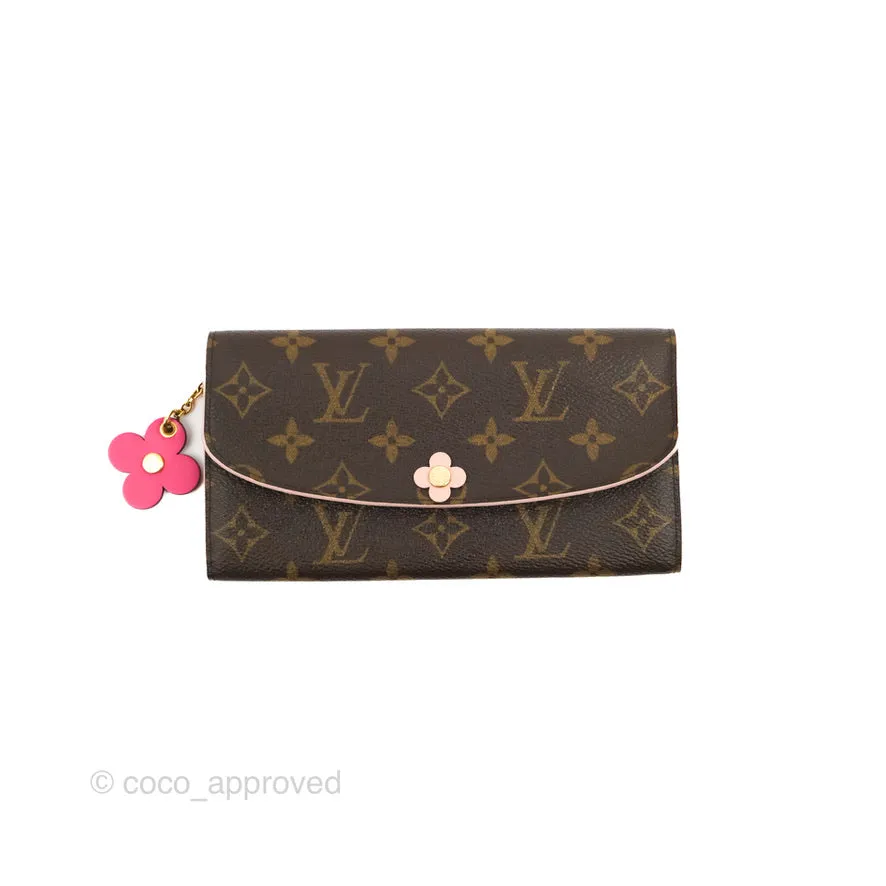 Louis Vuitton Monogram Bloom Flower Emilie Wallet