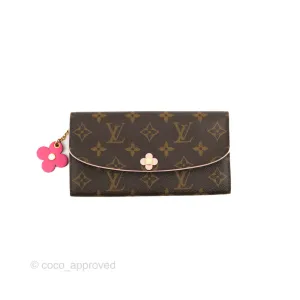 Louis Vuitton Monogram Bloom Flower Emilie Wallet