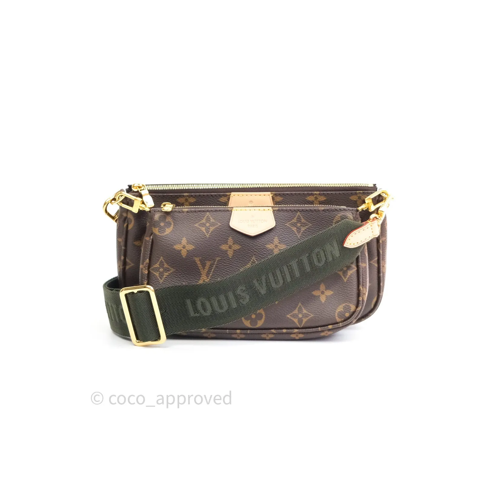 Louis Vuitton Multi Pochette Accessories Monogram Khaki
