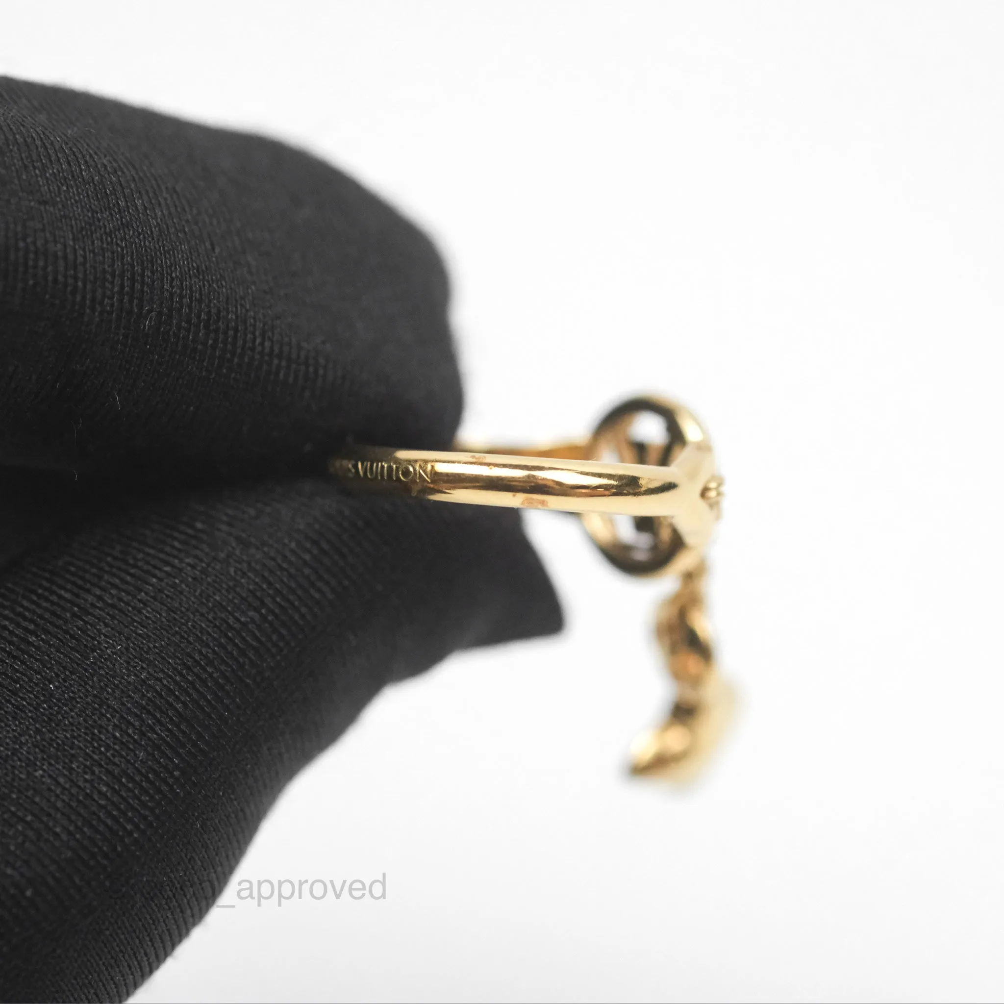 Louis Vuitton My Blooming Strass Ring Gold Tone