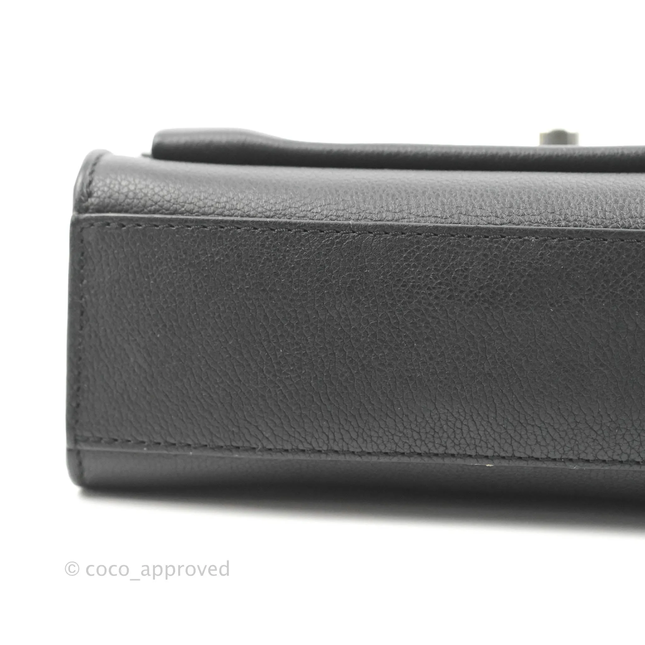 Louis Vuitton My Lockme BB Bag Black Calfskin Silver Hardware
