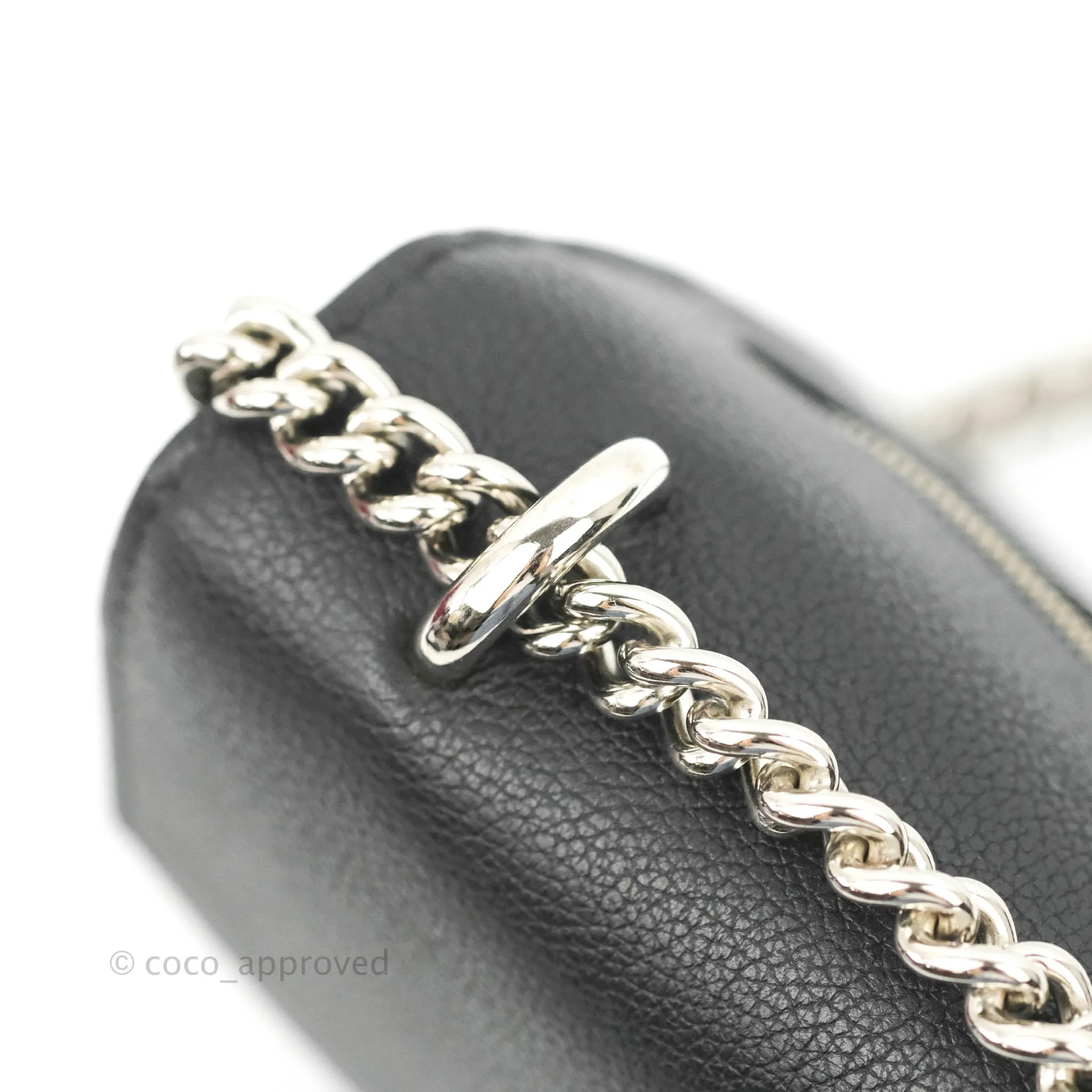 Louis Vuitton My Lockme BB Bag Black Calfskin Silver Hardware