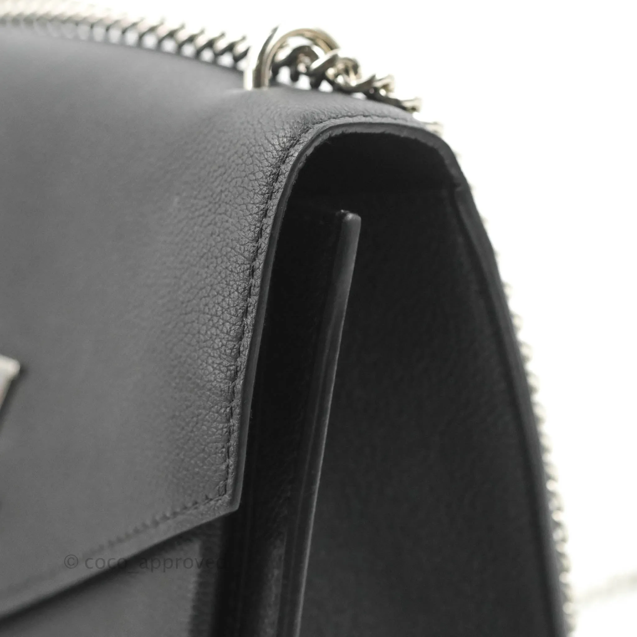Louis Vuitton My Lockme BB Bag Black Calfskin Silver Hardware