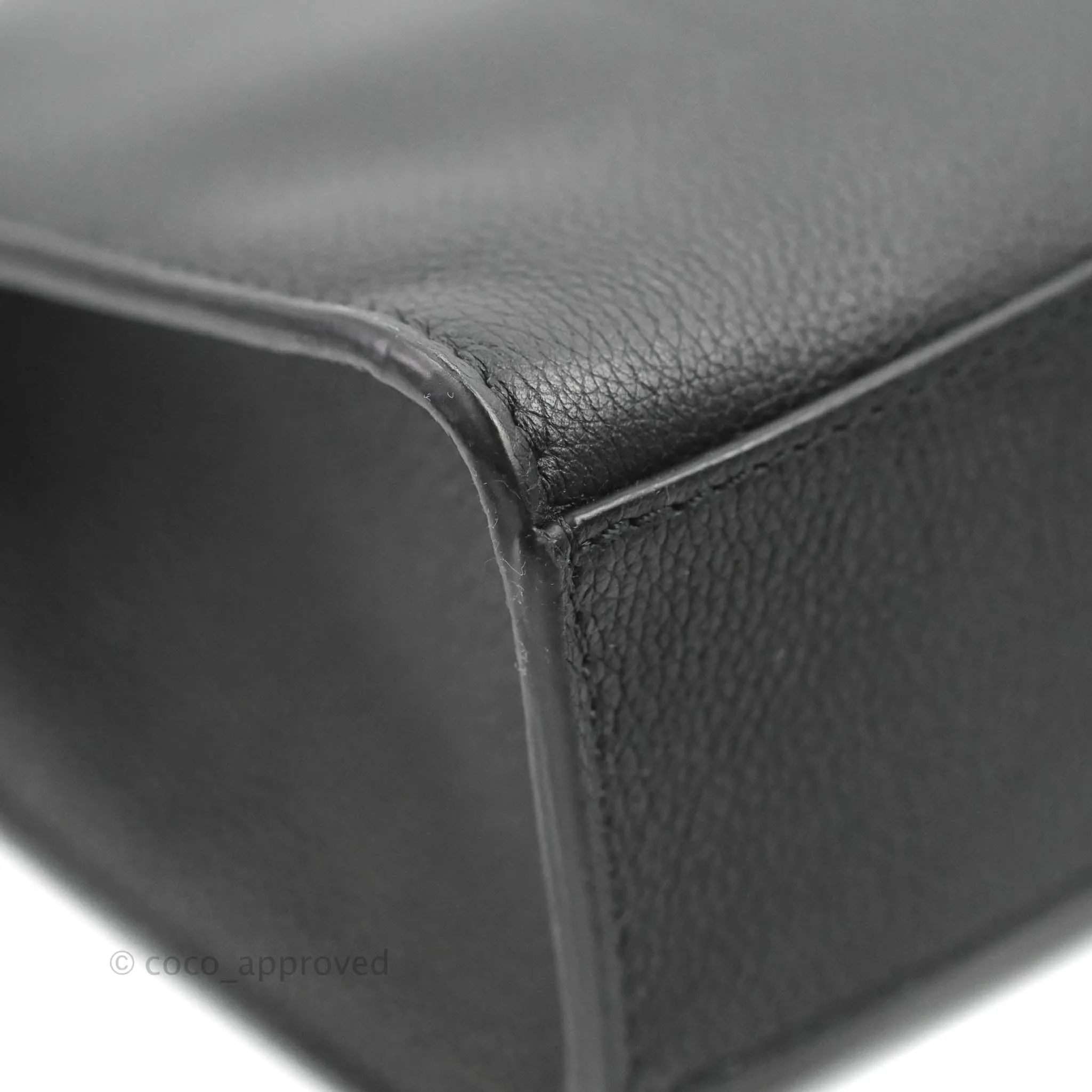 Louis Vuitton My Lockme BB Bag Black Calfskin Silver Hardware