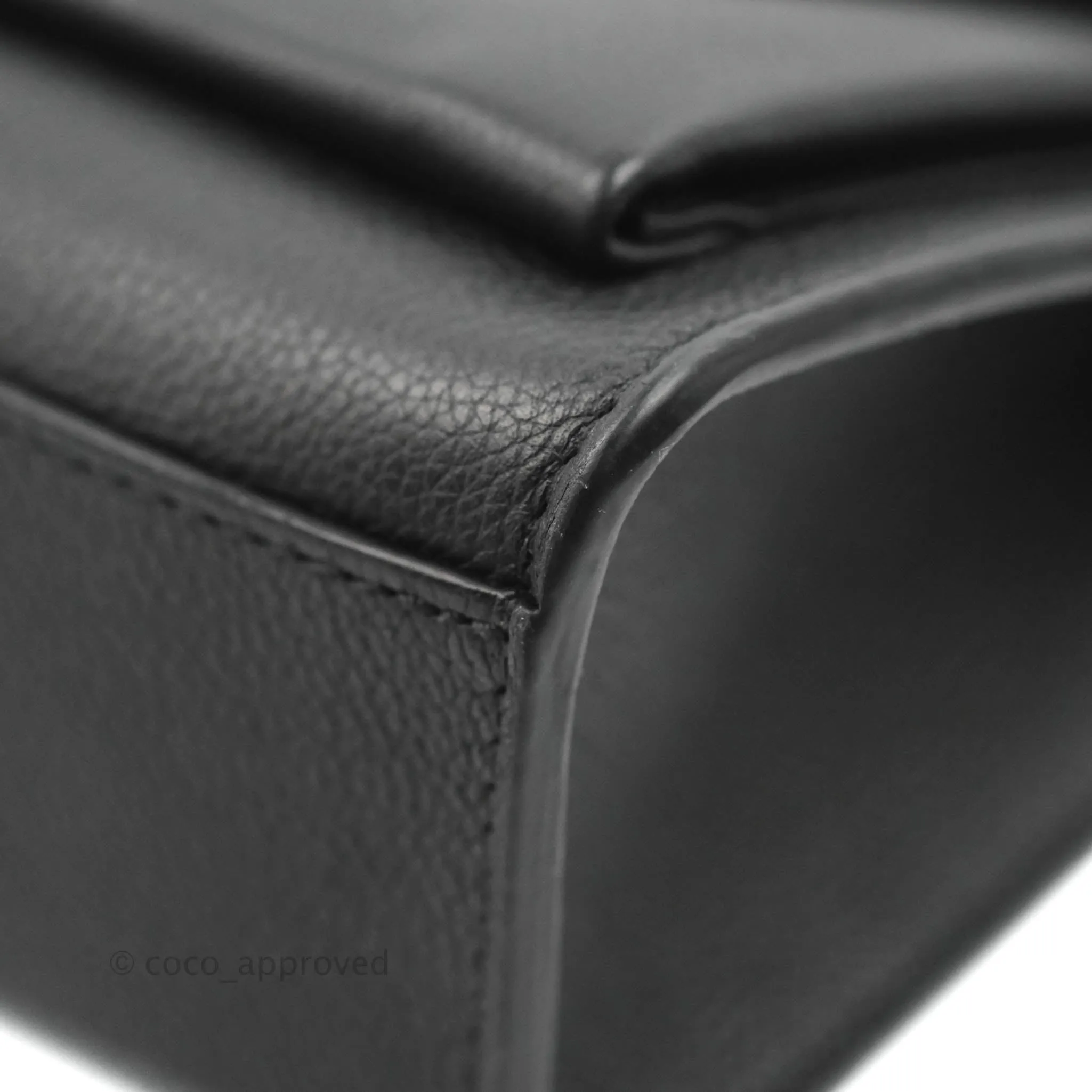 Louis Vuitton My Lockme BB Bag Black Calfskin Silver Hardware