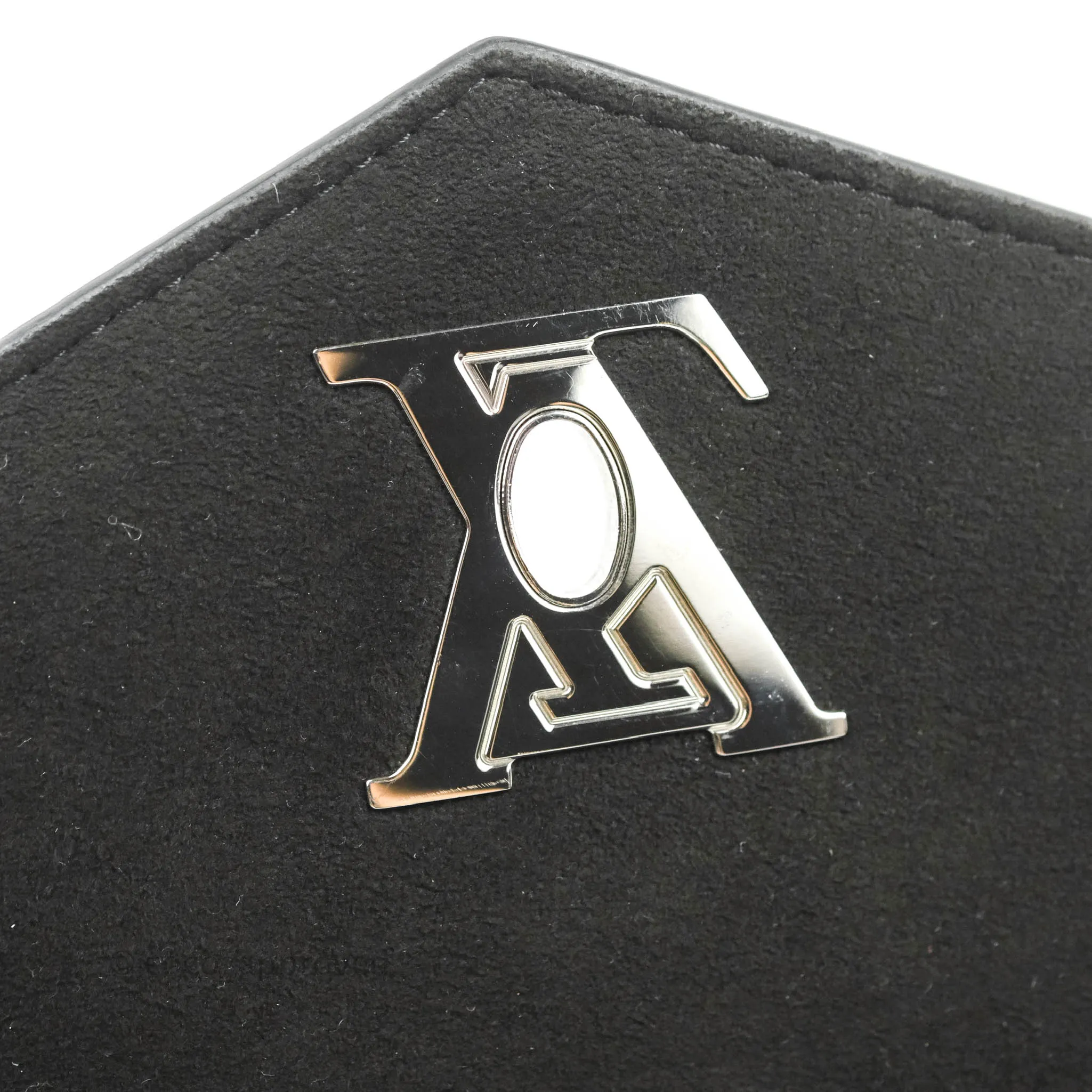 Louis Vuitton My Lockme BB Bag Black Calfskin Silver Hardware