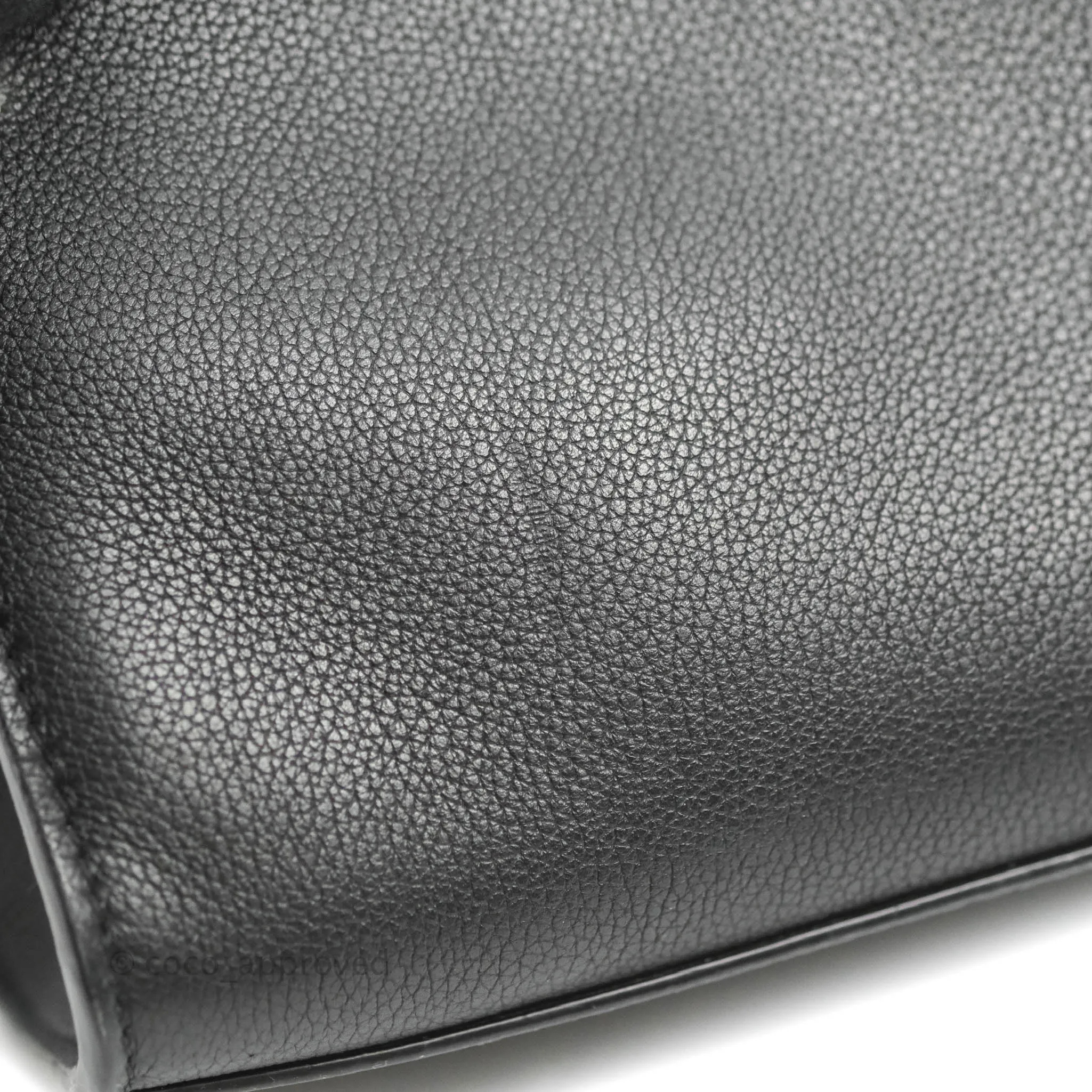 Louis Vuitton My Lockme BB Bag Black Calfskin Silver Hardware