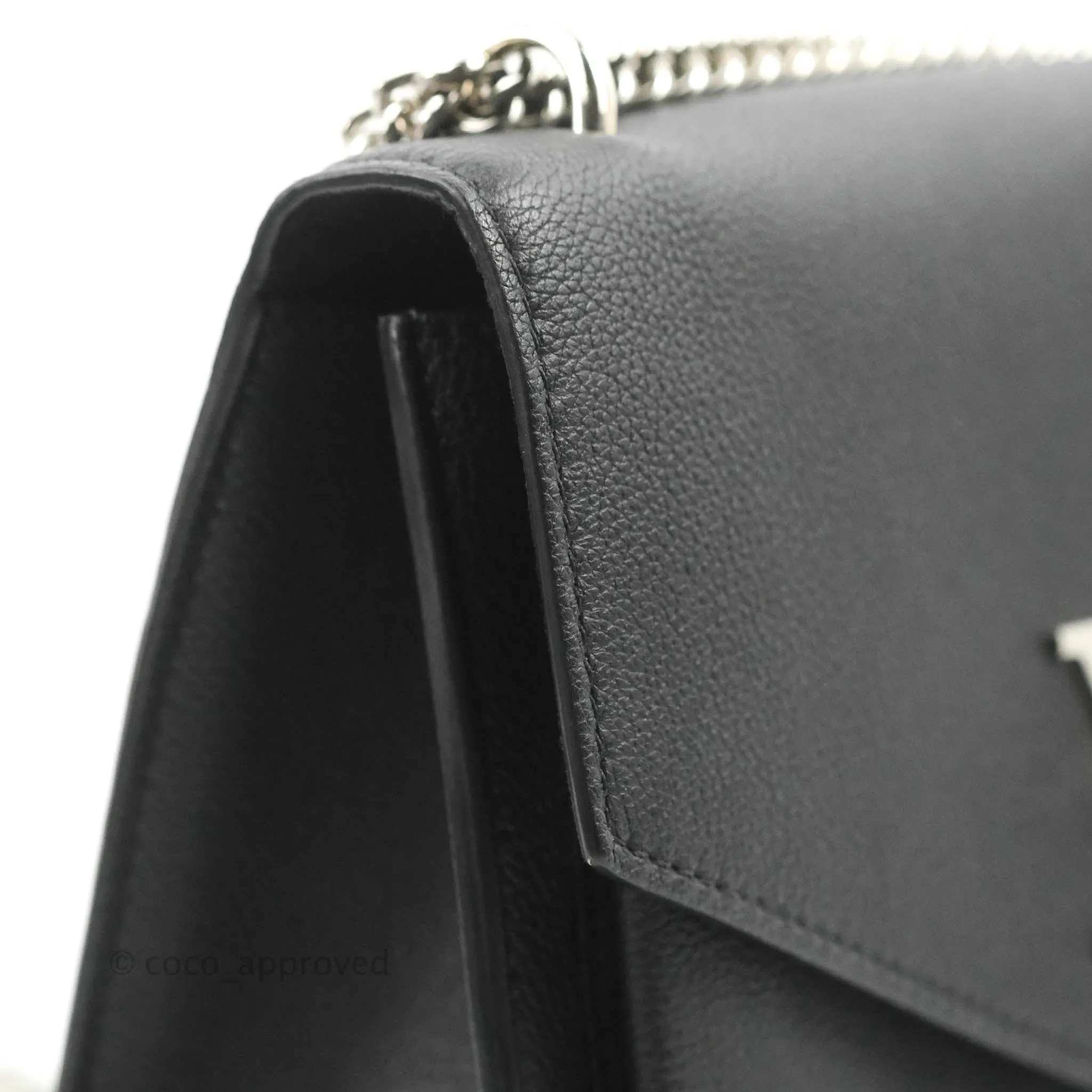 Louis Vuitton My Lockme BB Bag Black Calfskin Silver Hardware