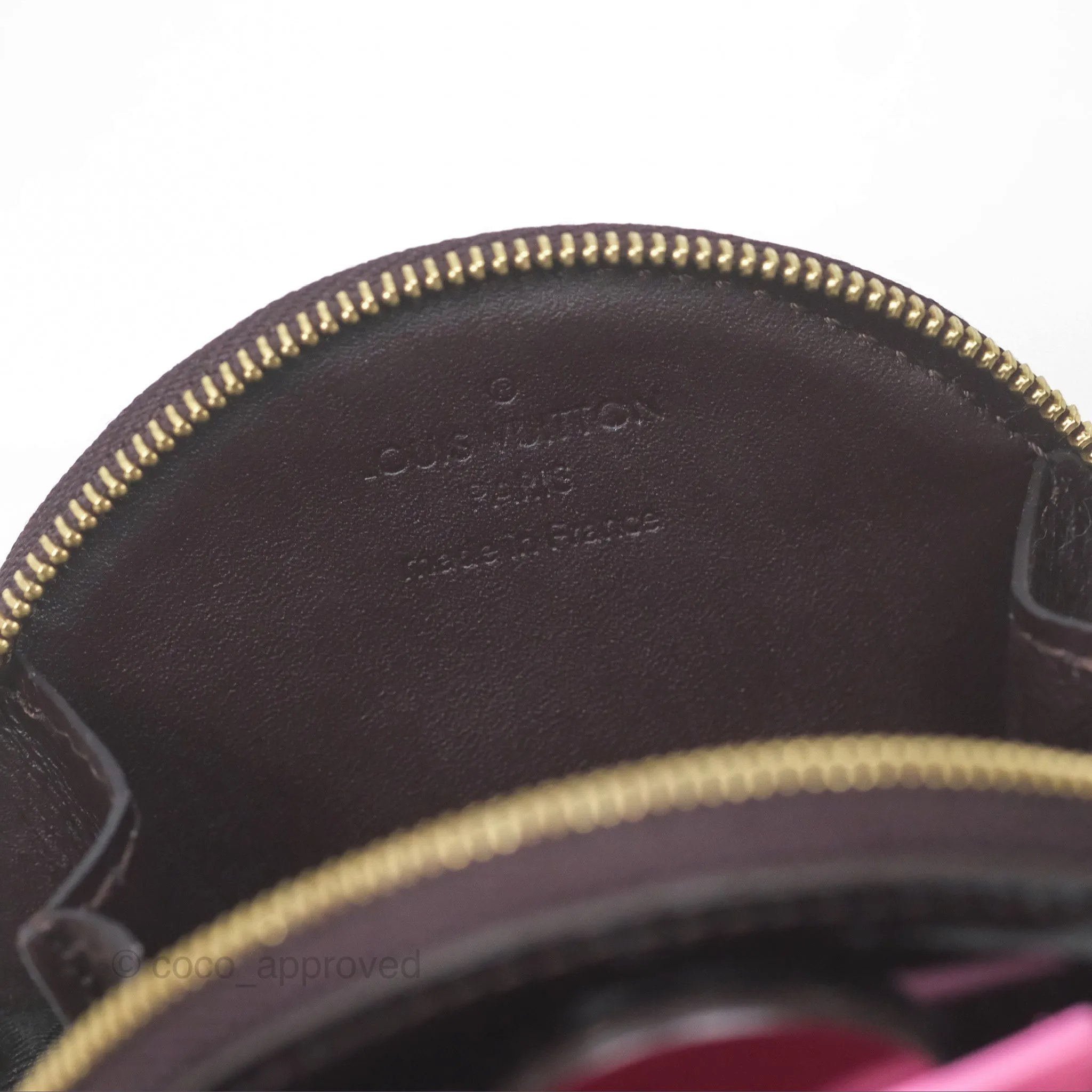 Louis Vuitton Porte Monnaie Rond Vernis Flower Wallet