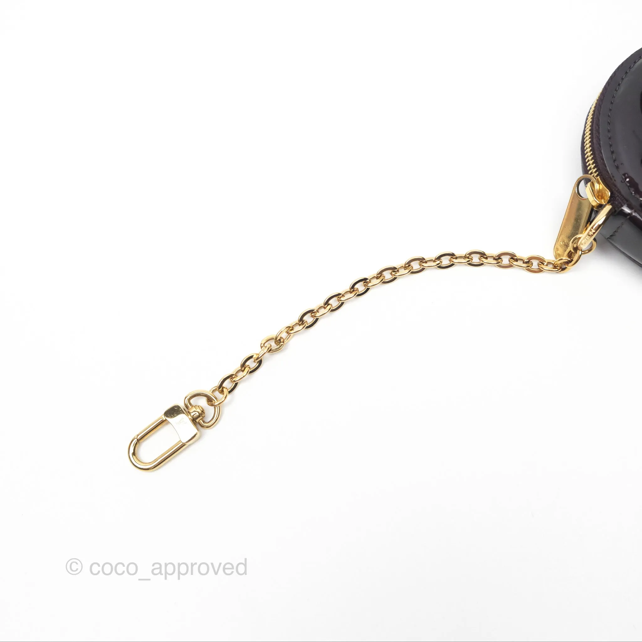 Louis Vuitton Porte Monnaie Rond Vernis Flower Wallet