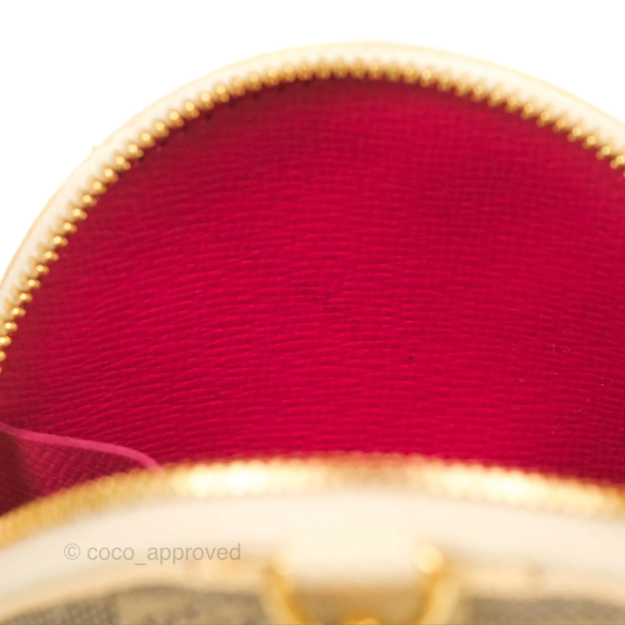 Louis Vuitton Round Coin Purse Damier Azur Vivienne Hollywood Edition