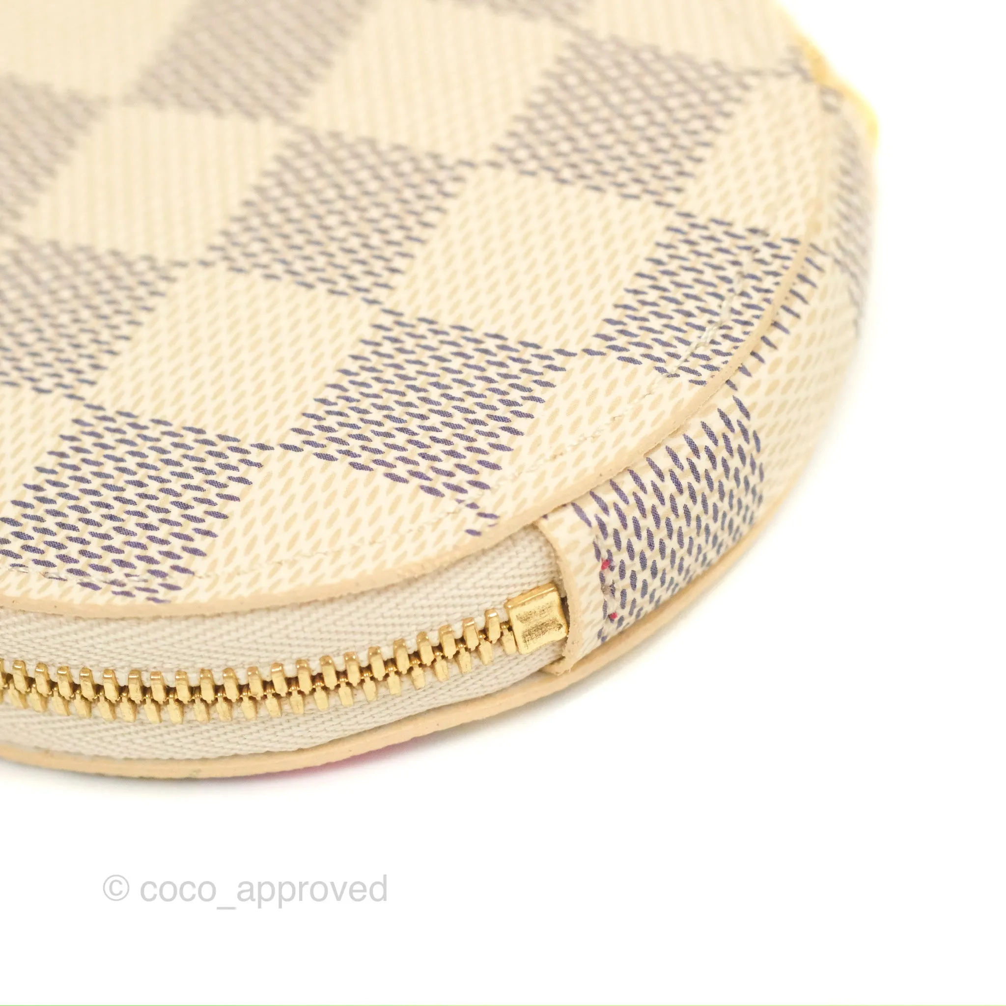 Louis Vuitton Round Coin Purse Damier Azur Vivienne Hollywood Edition