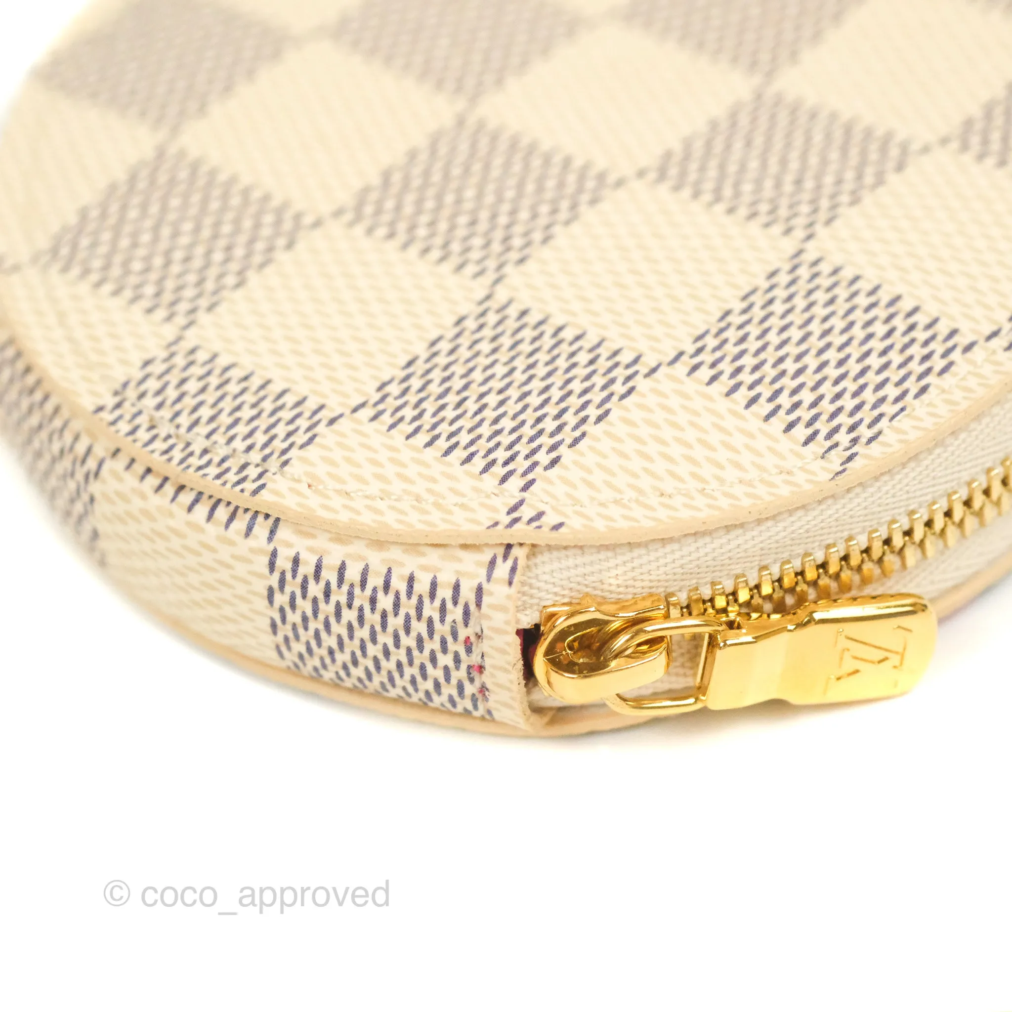 Louis Vuitton Round Coin Purse Damier Azur Vivienne Hollywood Edition