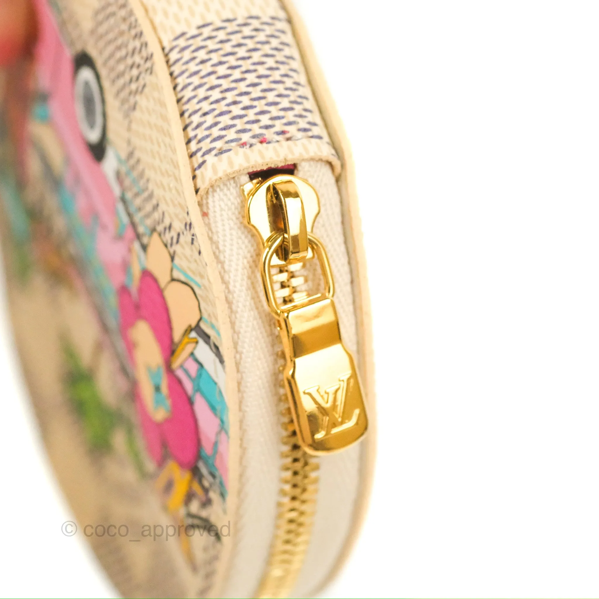 Louis Vuitton Round Coin Purse Damier Azur Vivienne Hollywood Edition