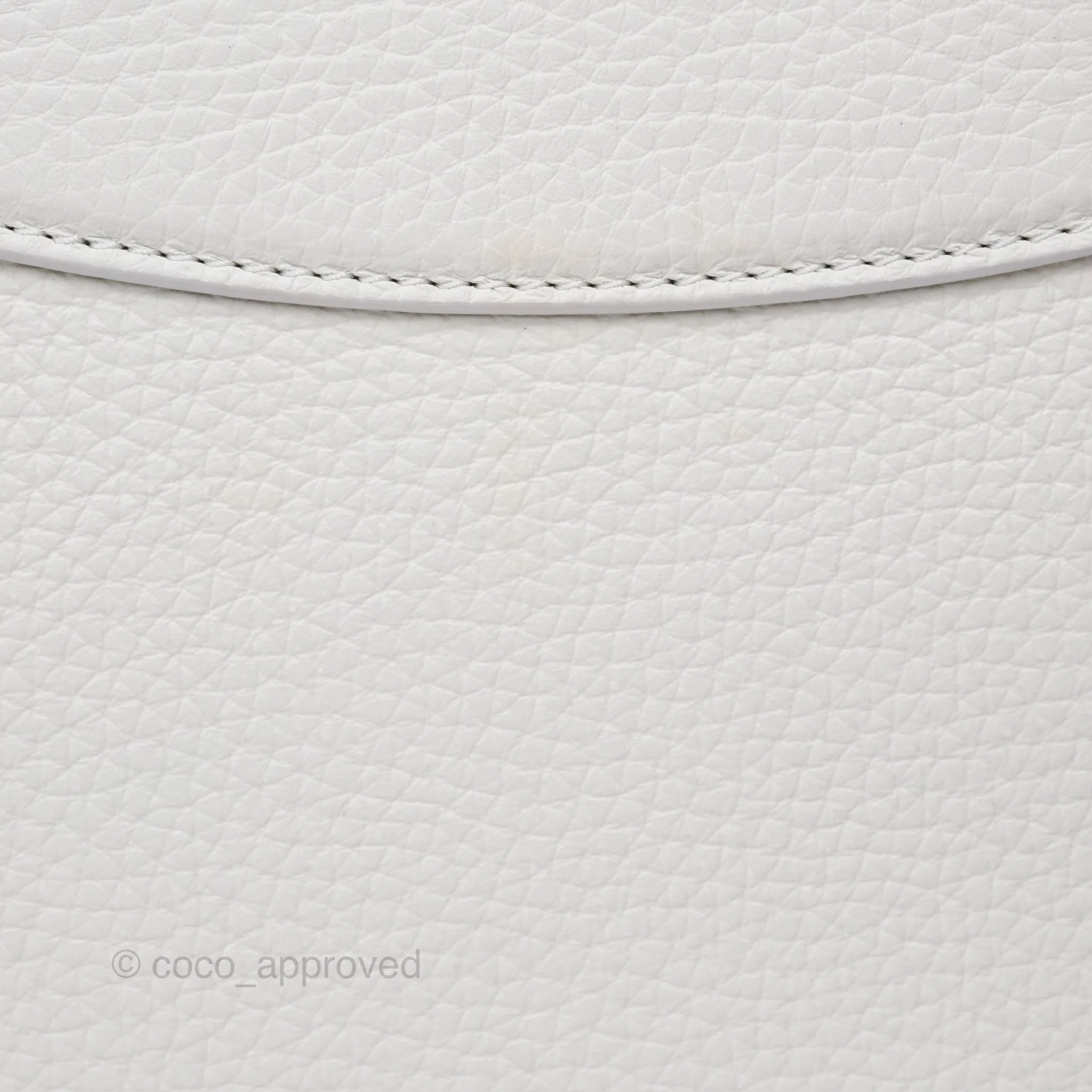 Louis Vuitton Taurillon Capucines BB Snow