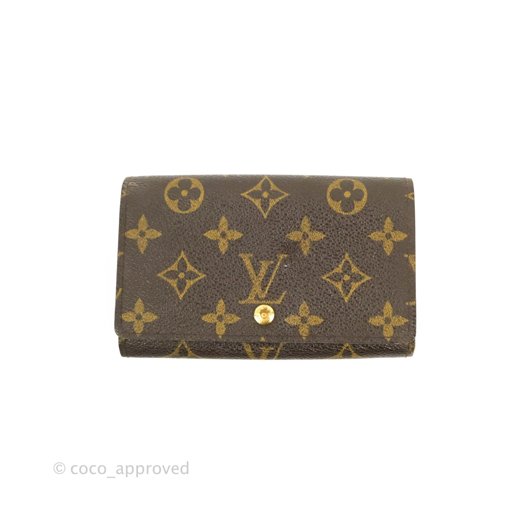 Louis Vuitton Vintage Monogram Canvas Wallet Brown