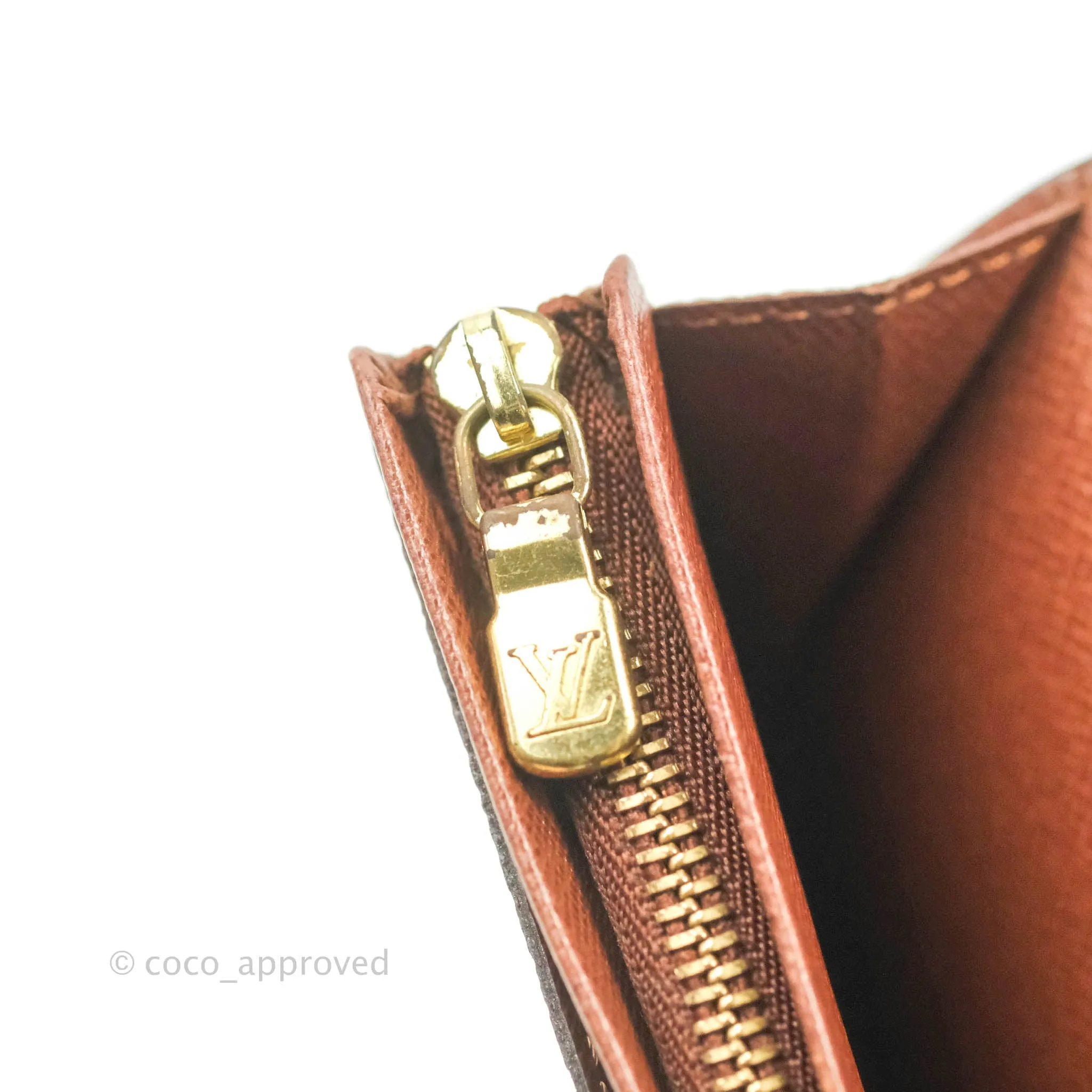 Louis Vuitton Vintage Monogram Canvas Wallet Brown