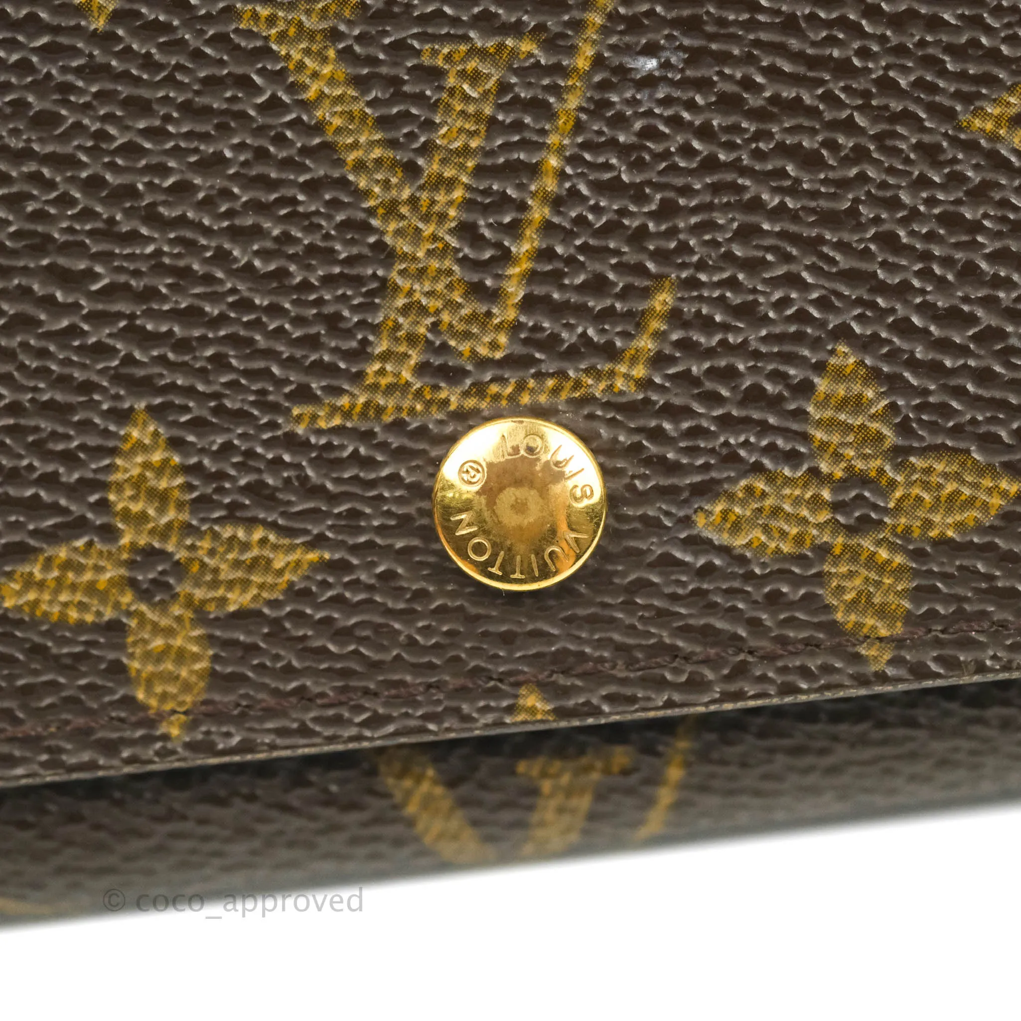 Louis Vuitton Vintage Monogram Canvas Wallet Brown