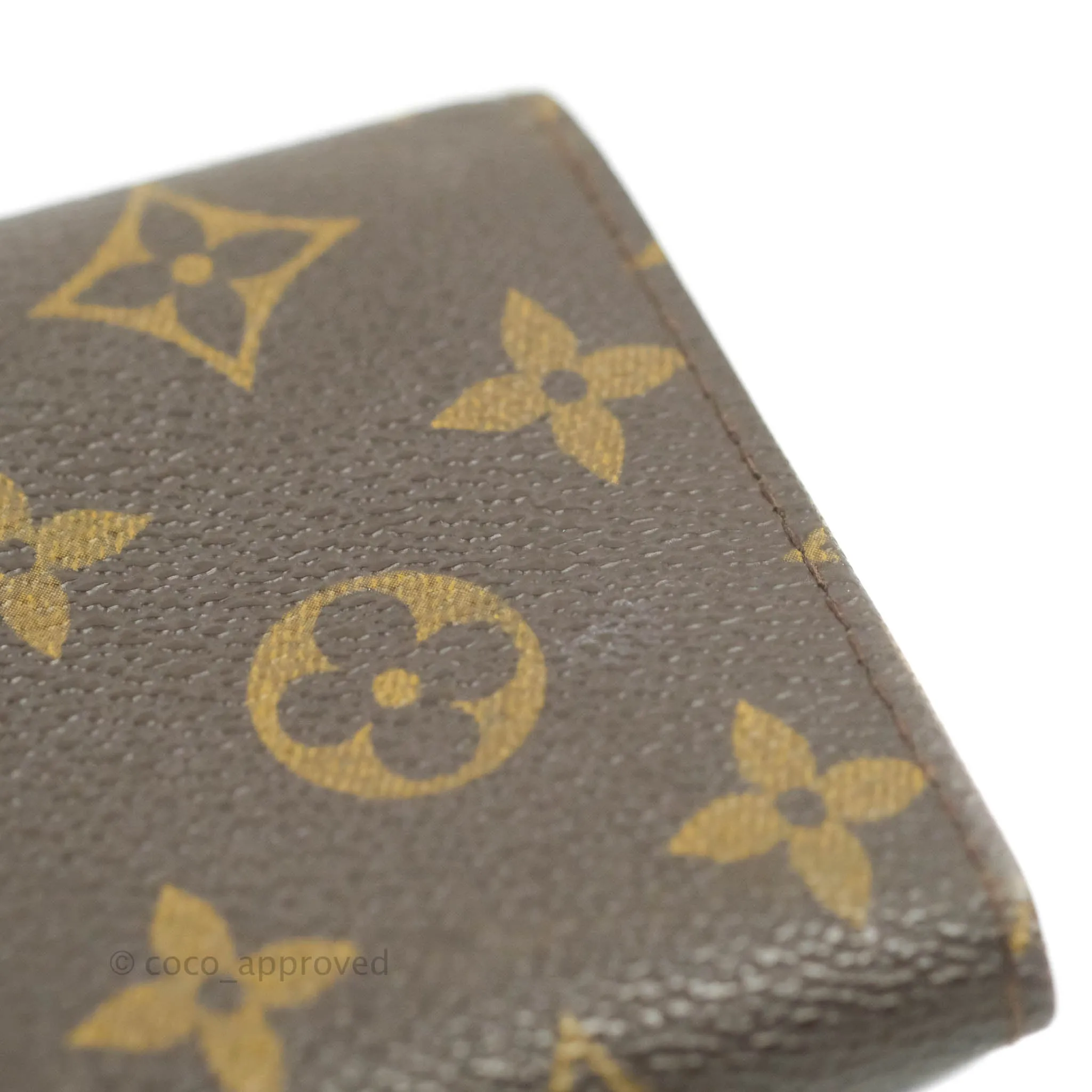 Louis Vuitton Vintage Monogram Canvas Wallet Brown