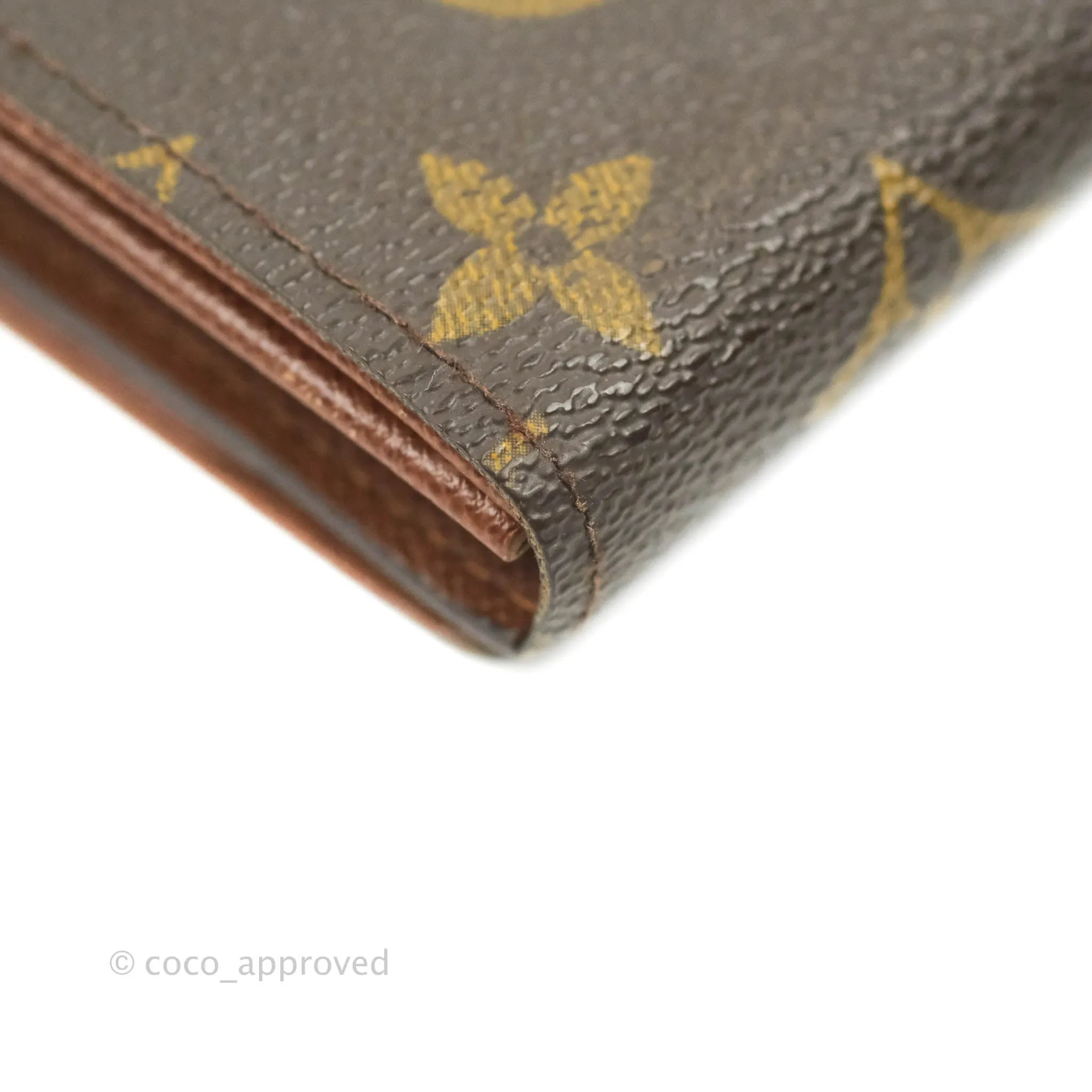 Louis Vuitton Vintage Monogram Canvas Wallet Brown