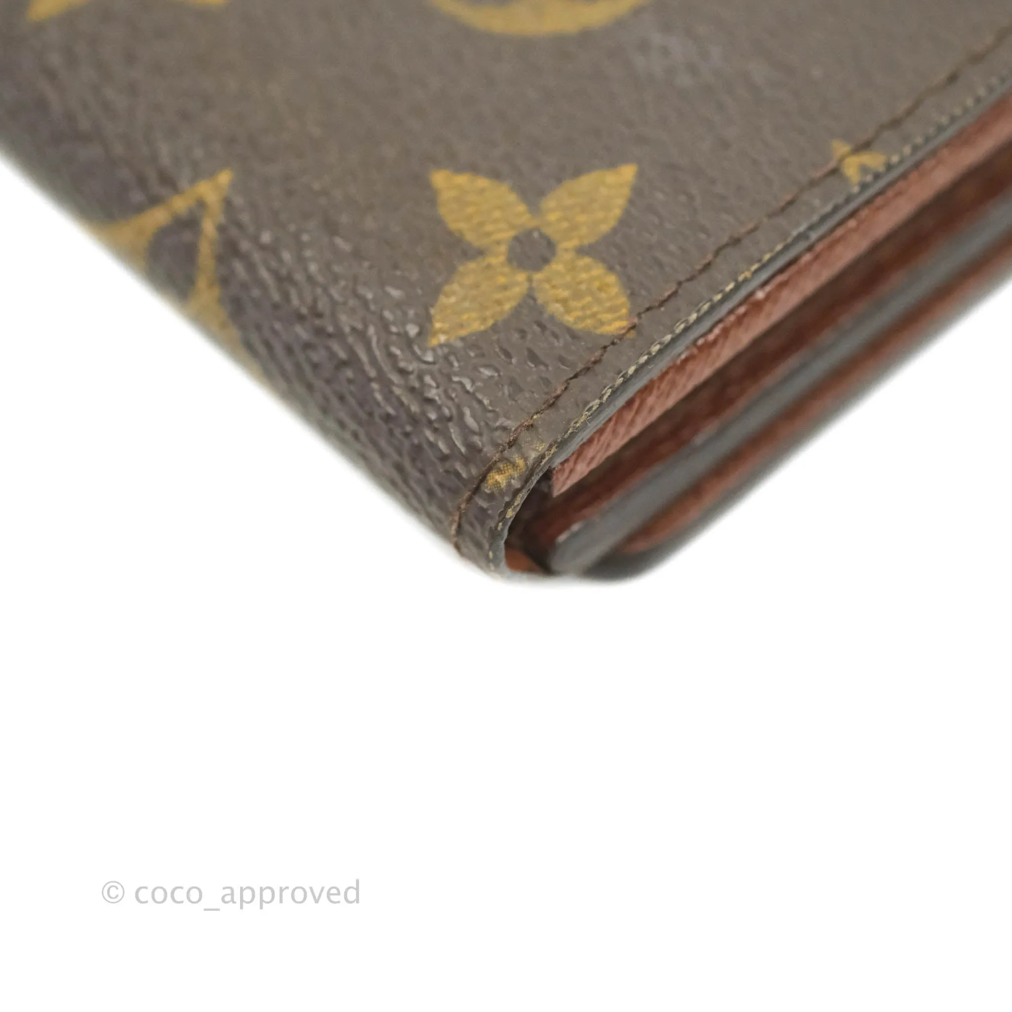 Louis Vuitton Vintage Monogram Canvas Wallet Brown