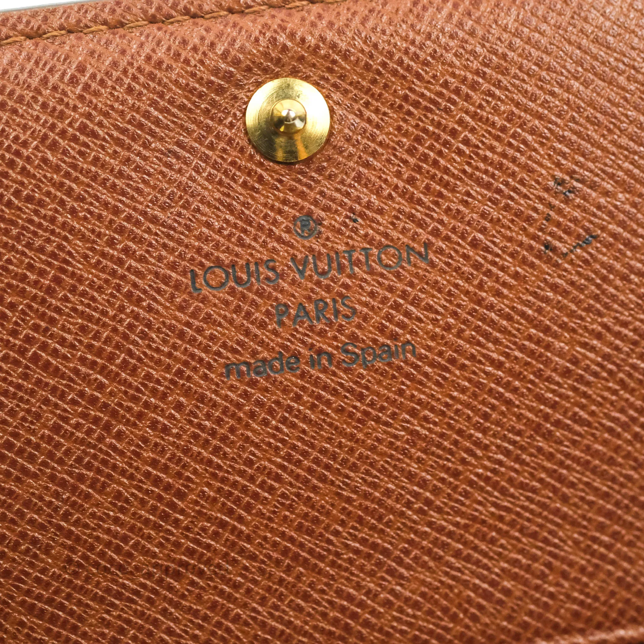 Louis Vuitton Vintage Monogram Canvas Wallet Brown