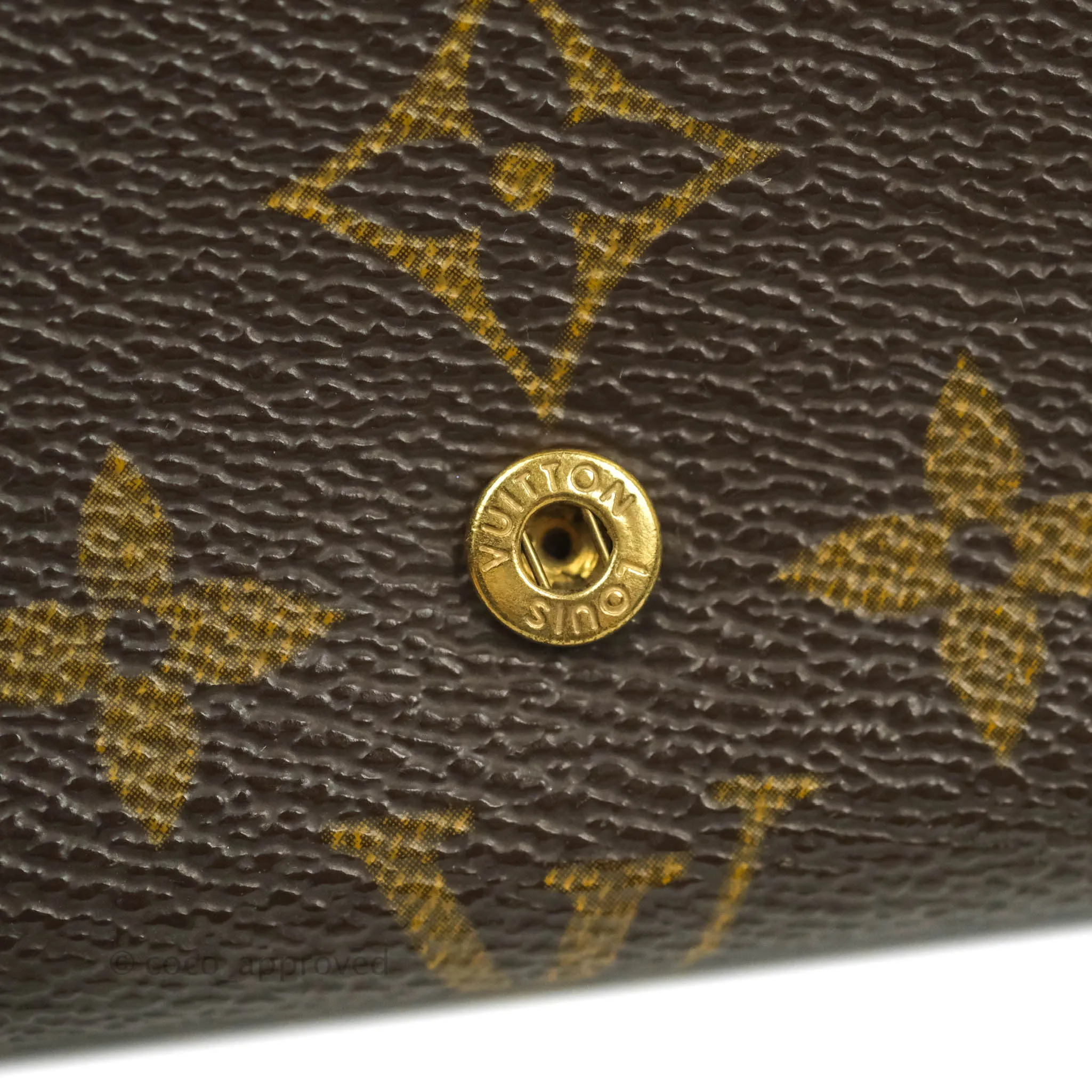 Louis Vuitton Vintage Monogram Canvas Wallet Brown