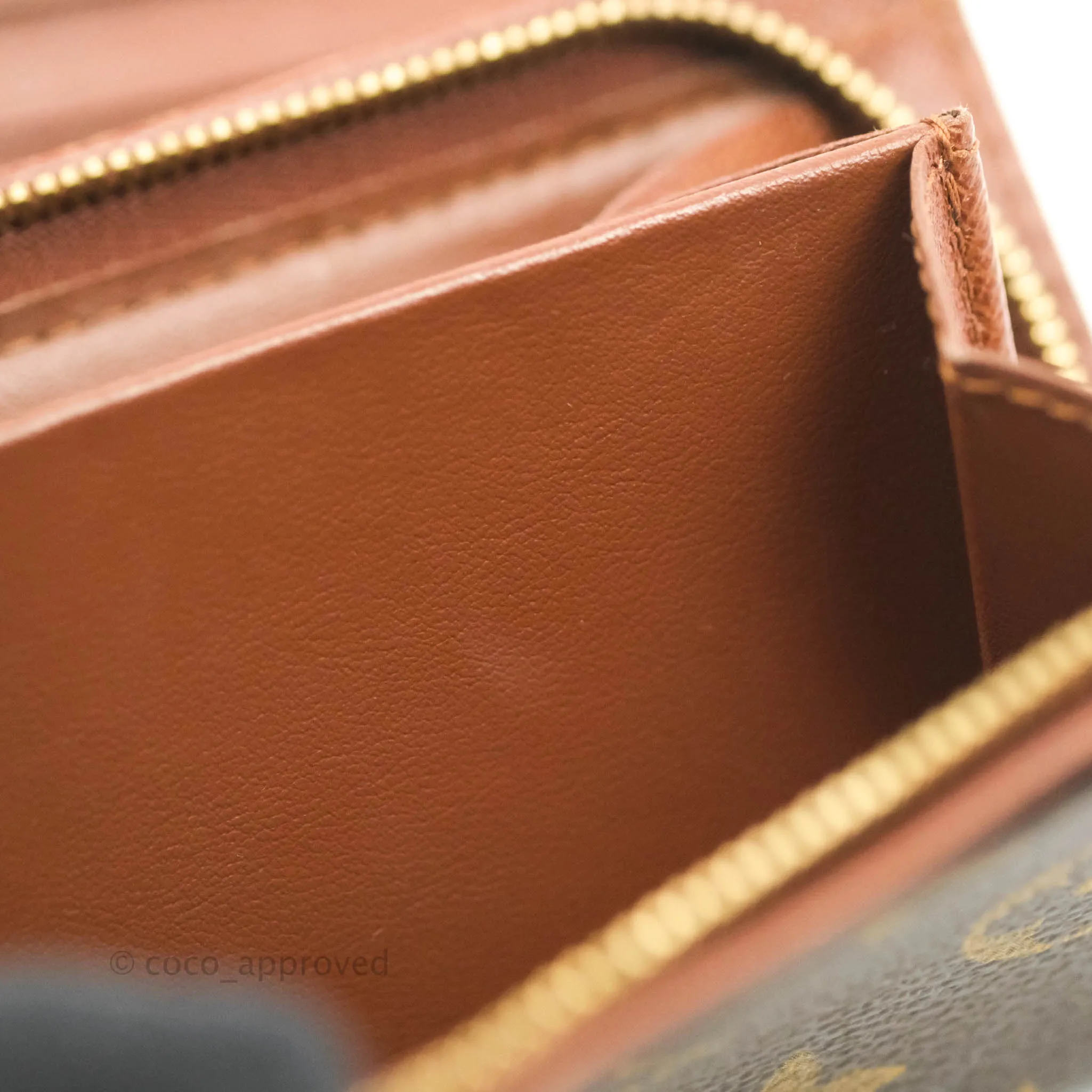 Louis Vuitton Vintage Monogram Canvas Wallet Brown