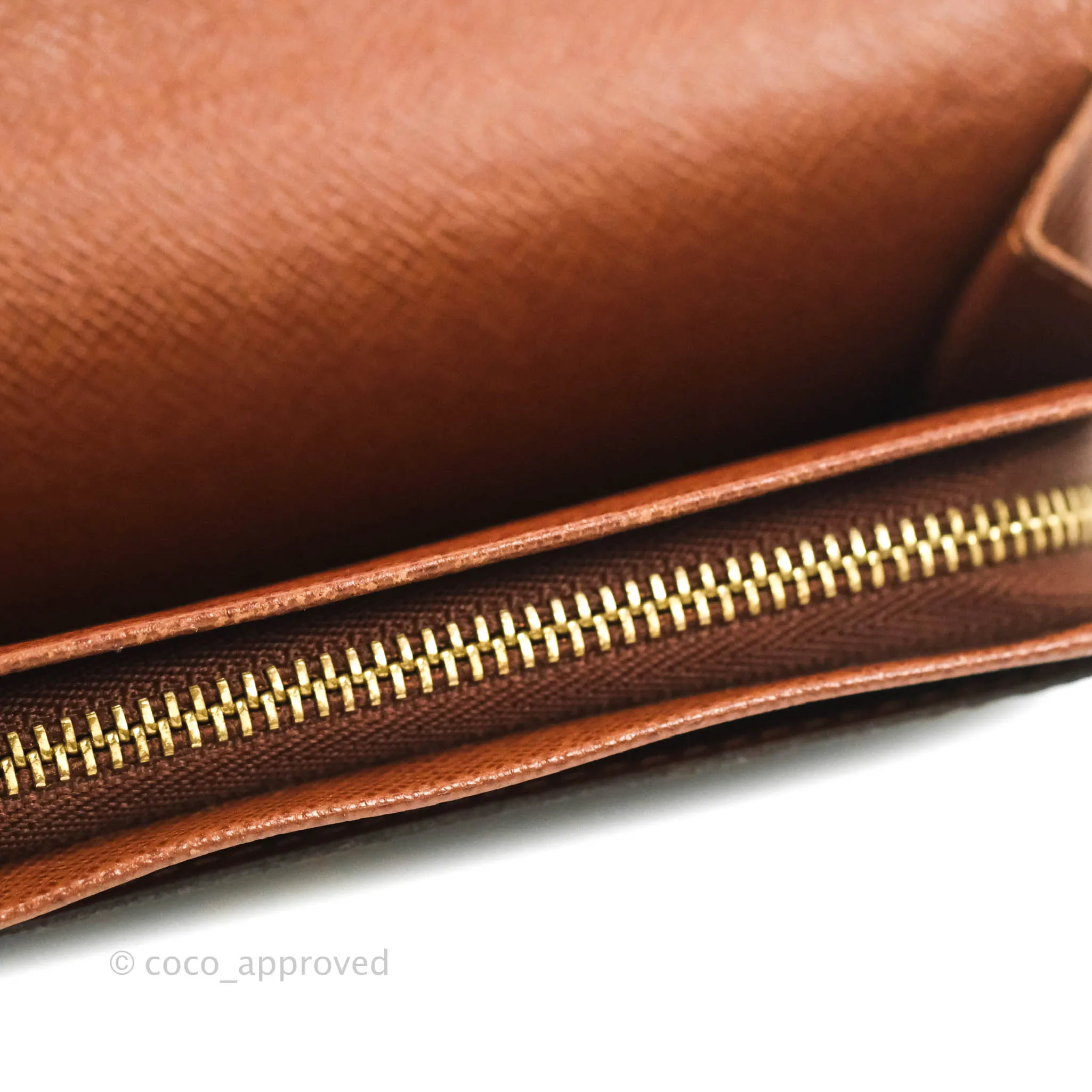 Louis Vuitton Vintage Monogram Canvas Wallet Brown
