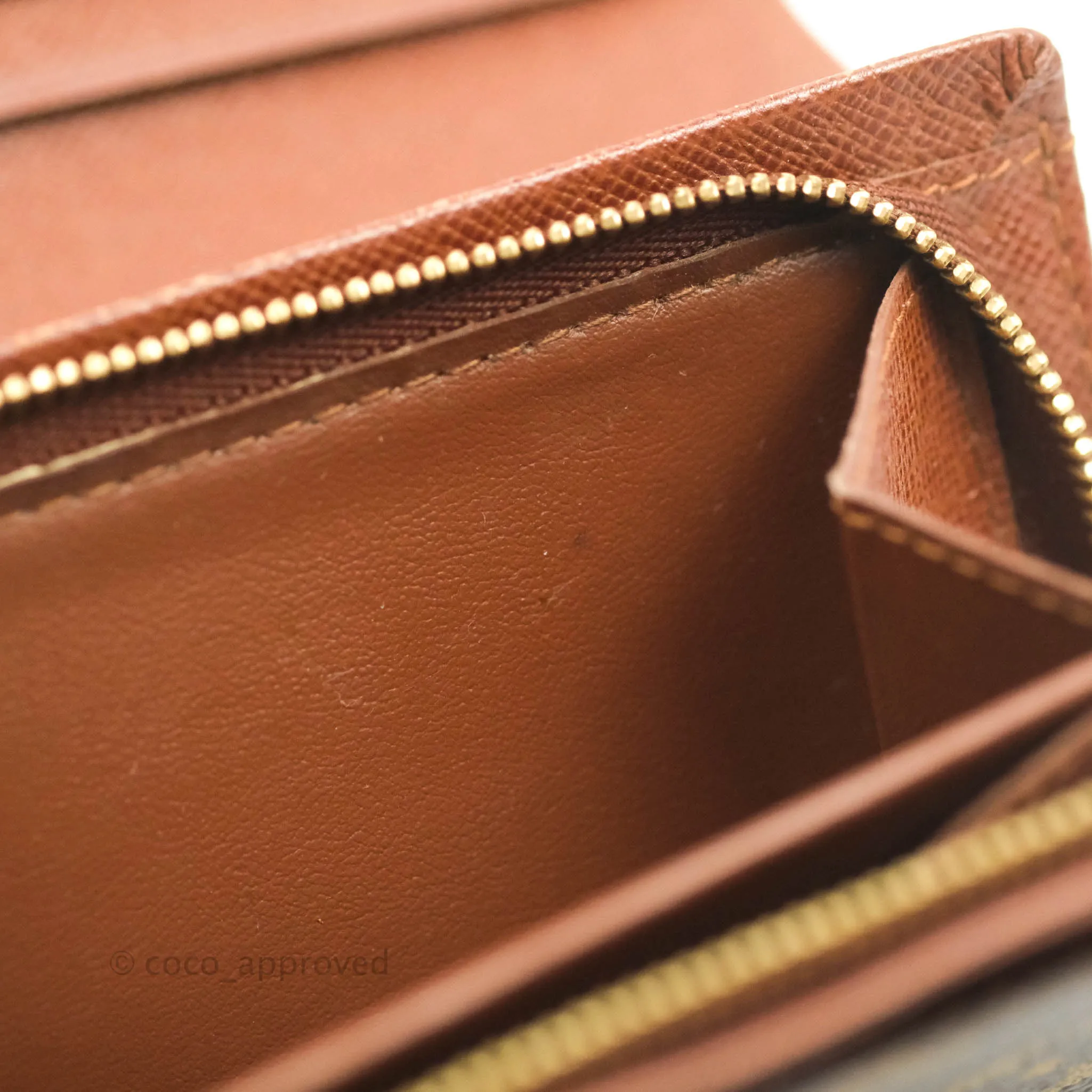 Louis Vuitton Vintage Monogram Canvas Wallet Brown