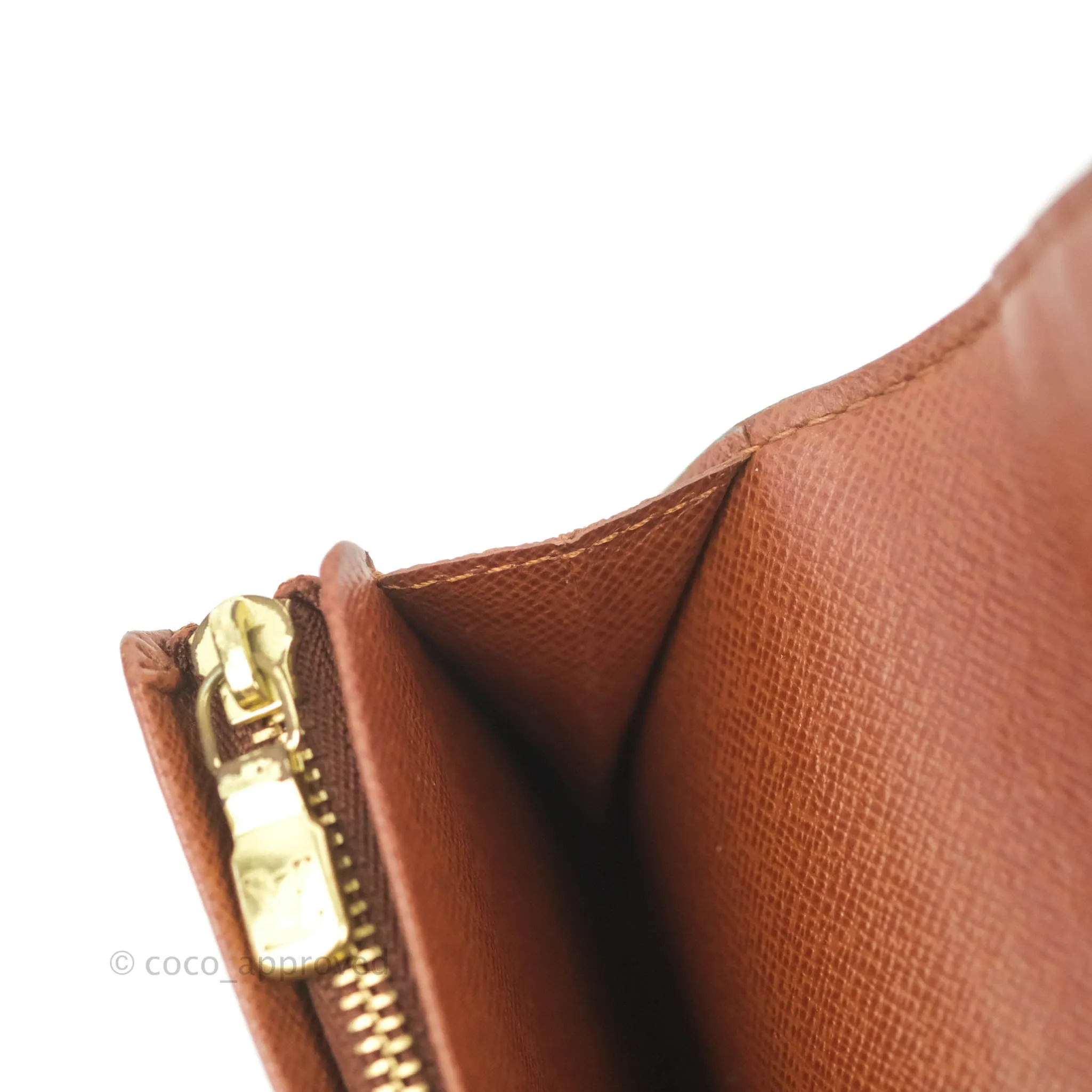 Louis Vuitton Vintage Monogram Canvas Wallet Brown
