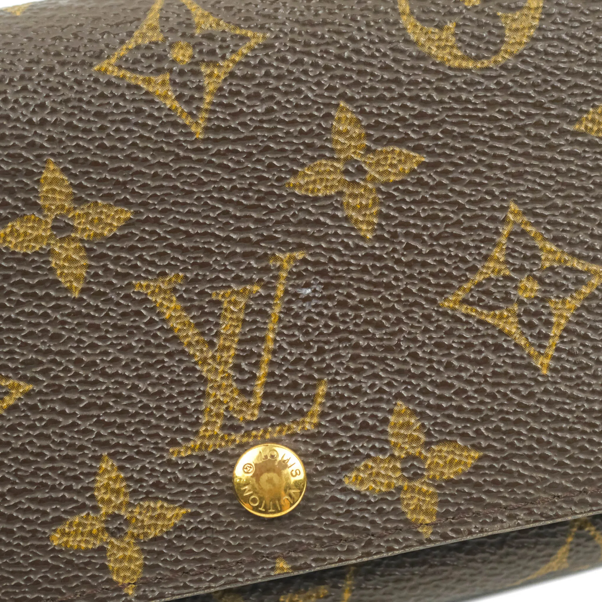 Louis Vuitton Vintage Monogram Canvas Wallet Brown