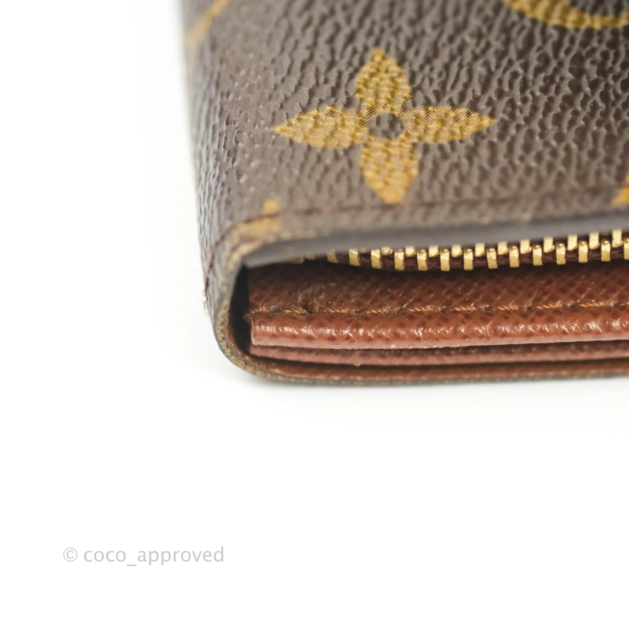 Louis Vuitton Vintage Monogram Canvas Wallet Brown