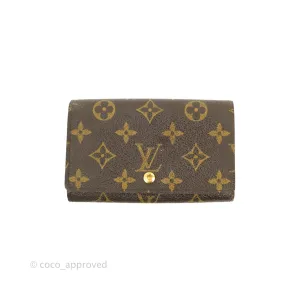 Louis Vuitton Vintage Monogram Canvas Wallet Brown