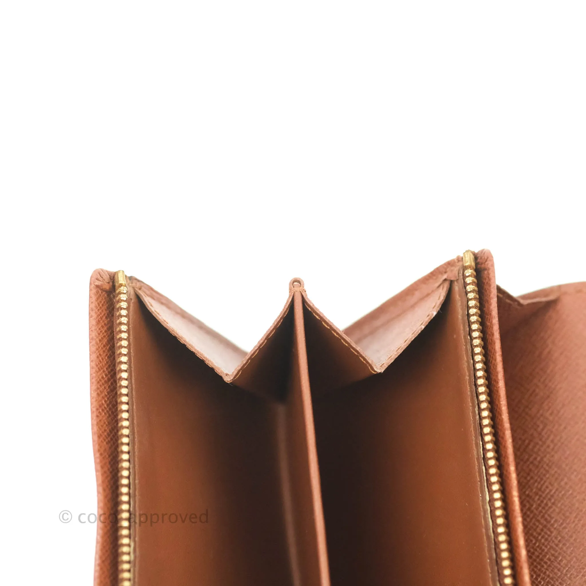 Louis Vuitton Vintage Monogram Canvas Wallet Brown