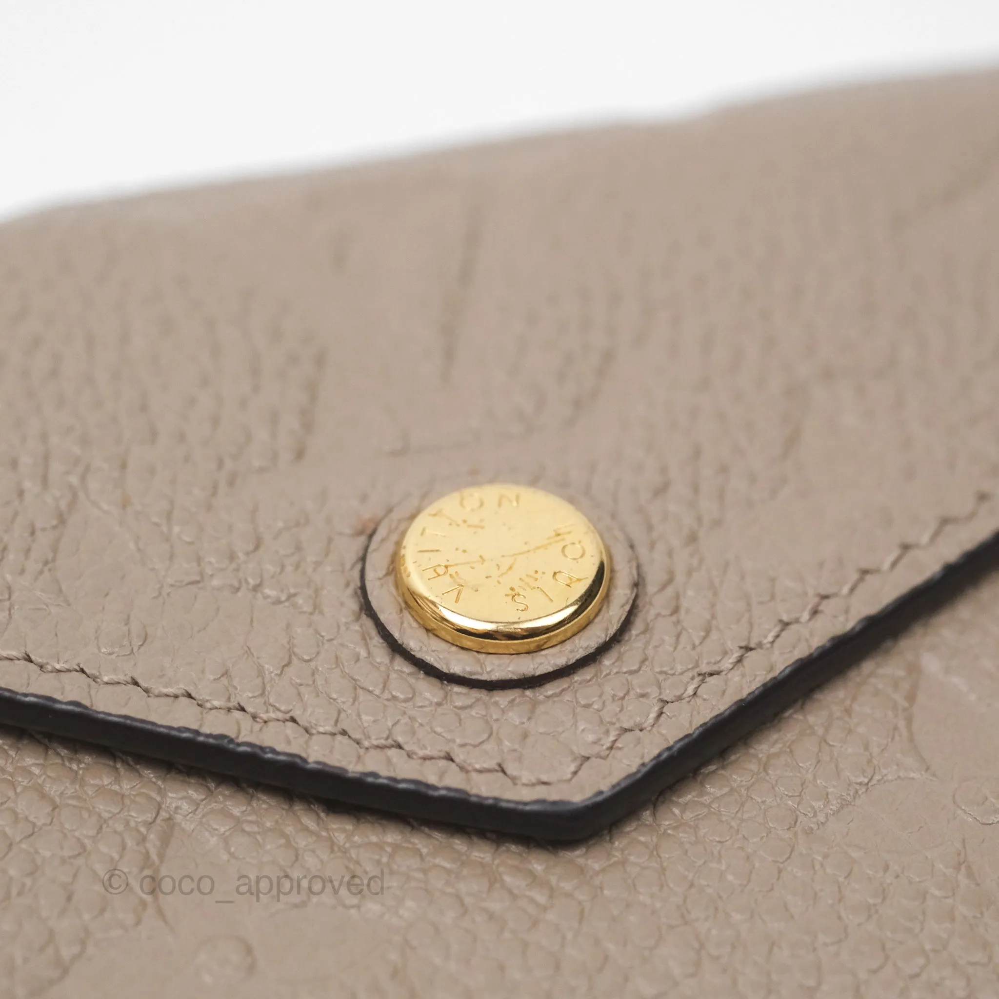 Louis Vuitton Zo Wallet Monogram Empreinte Leather Turtledove