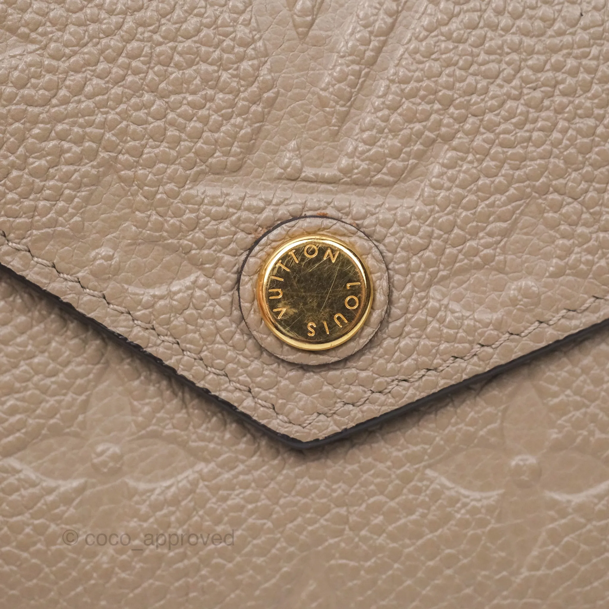 Louis Vuitton Zo Wallet Monogram Empreinte Leather Turtledove