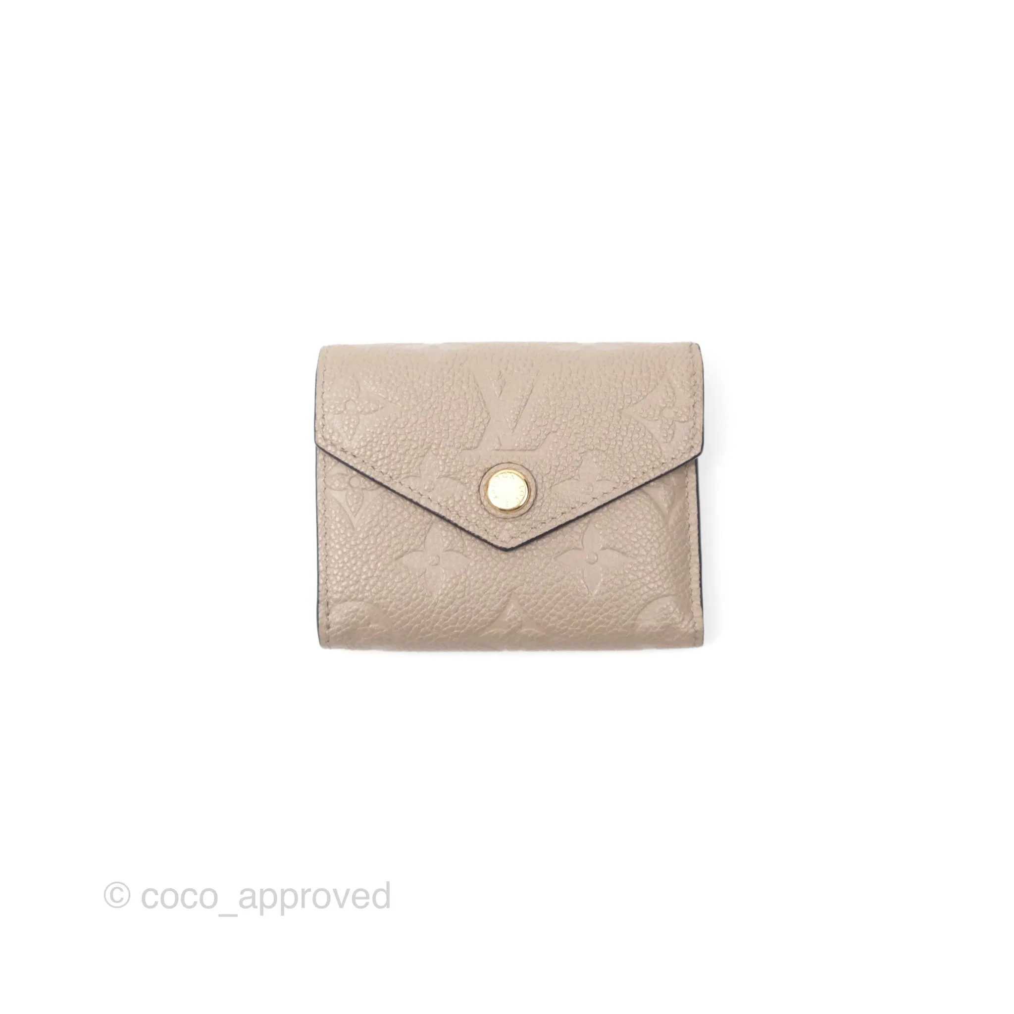 Louis Vuitton Zo Wallet Monogram Empreinte Leather Turtledove