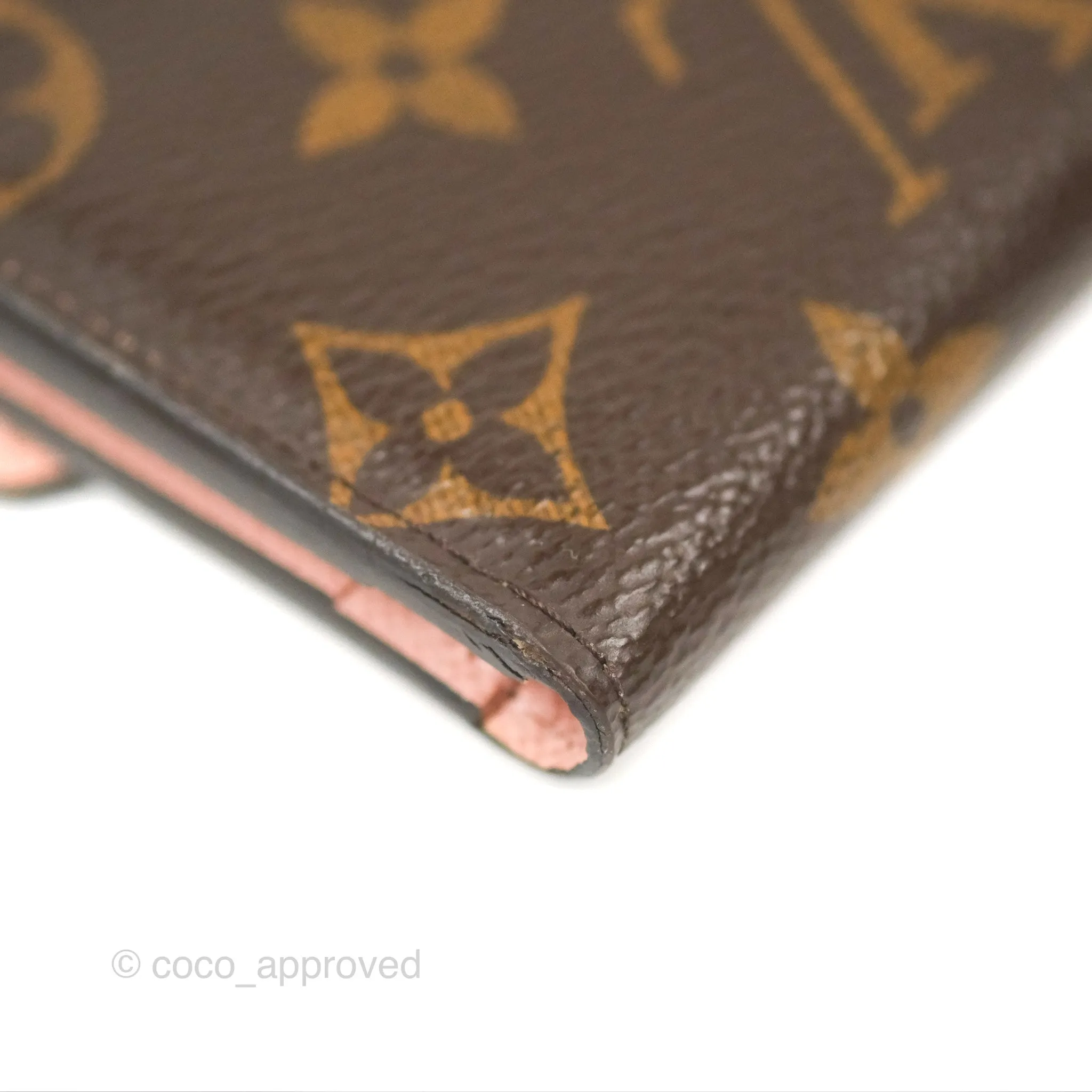 Louis Vuitton Zo Wallet Rose Monogram Canvas