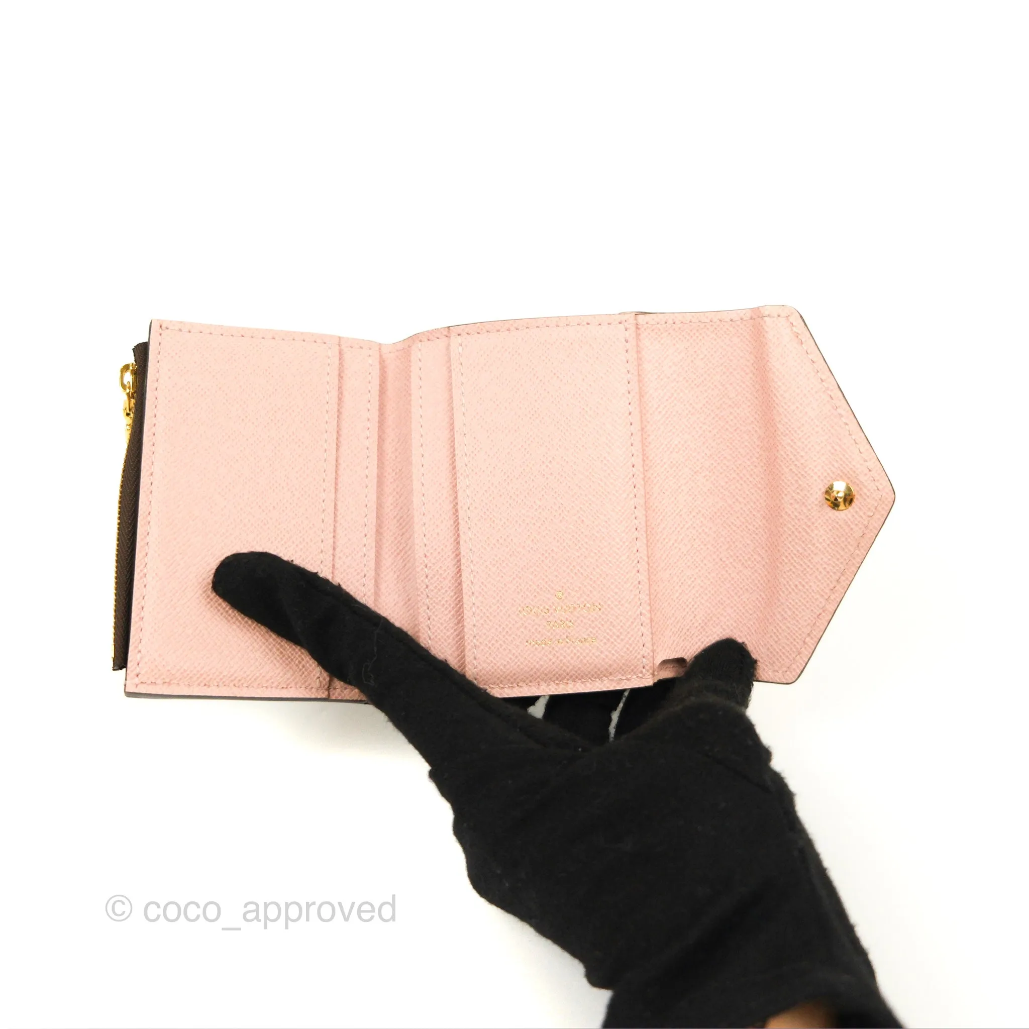 Louis Vuitton Zo Wallet Rose Monogram Canvas