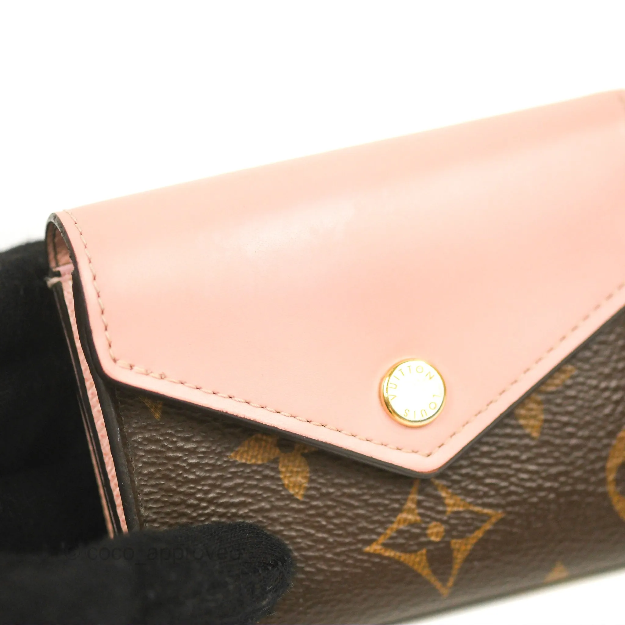 Louis Vuitton Zo Wallet Rose Monogram Canvas