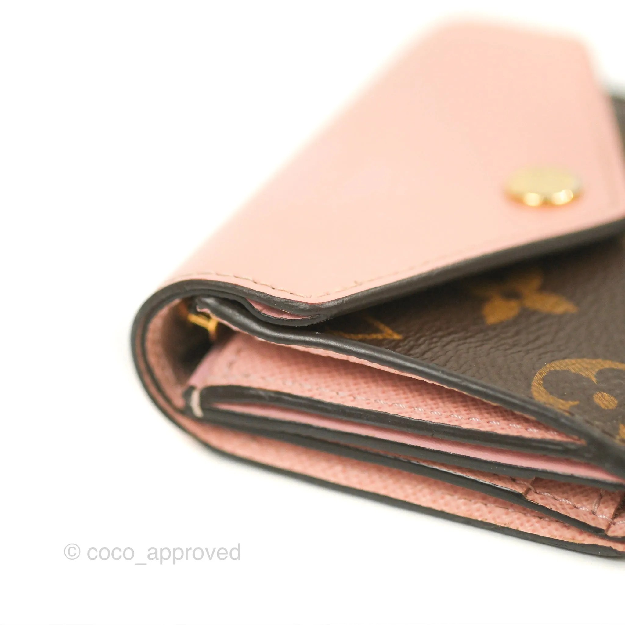 Louis Vuitton Zo Wallet Rose Monogram Canvas