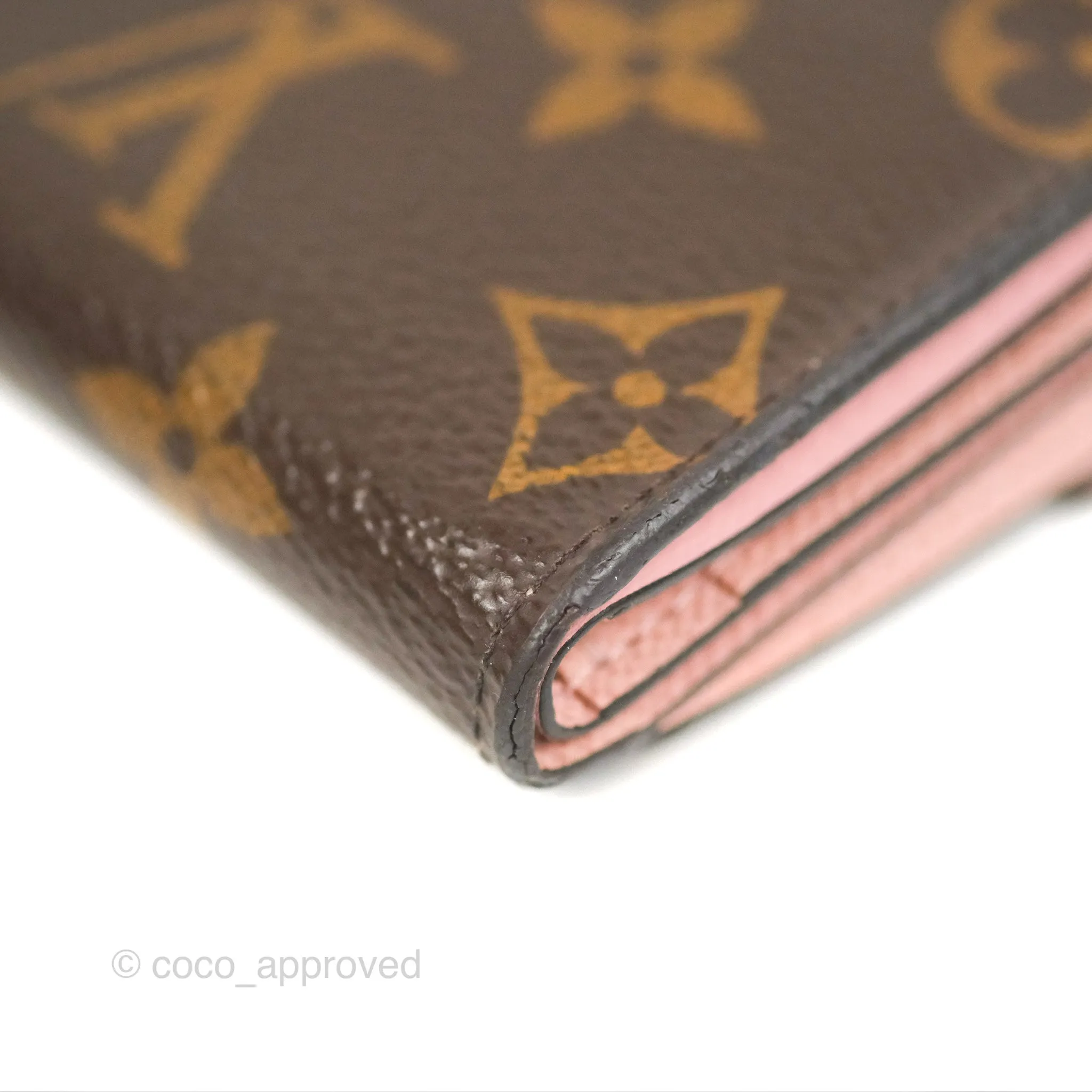 Louis Vuitton Zo Wallet Rose Monogram Canvas