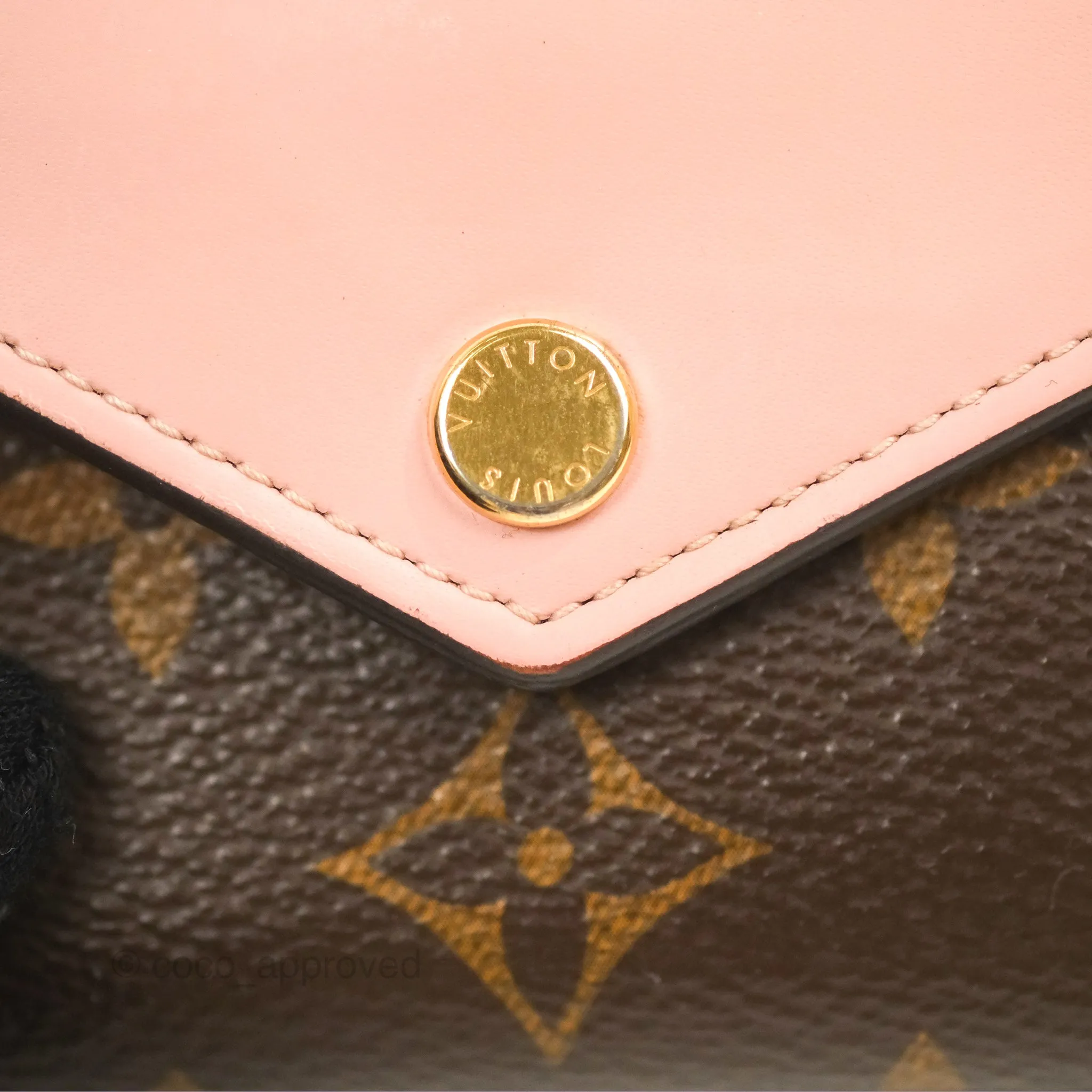 Louis Vuitton Zo Wallet Rose Monogram Canvas
