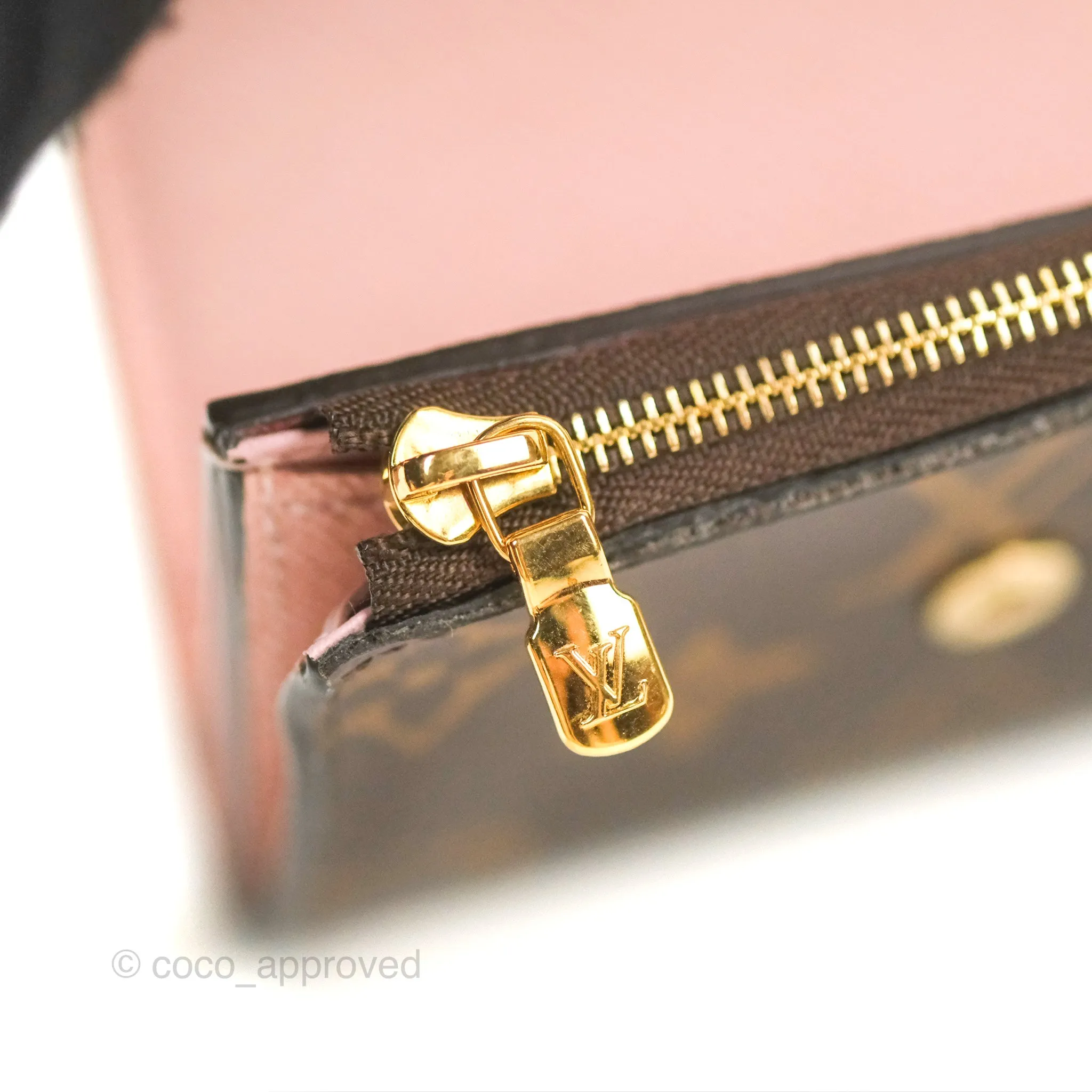 Louis Vuitton Zo Wallet Rose Monogram Canvas