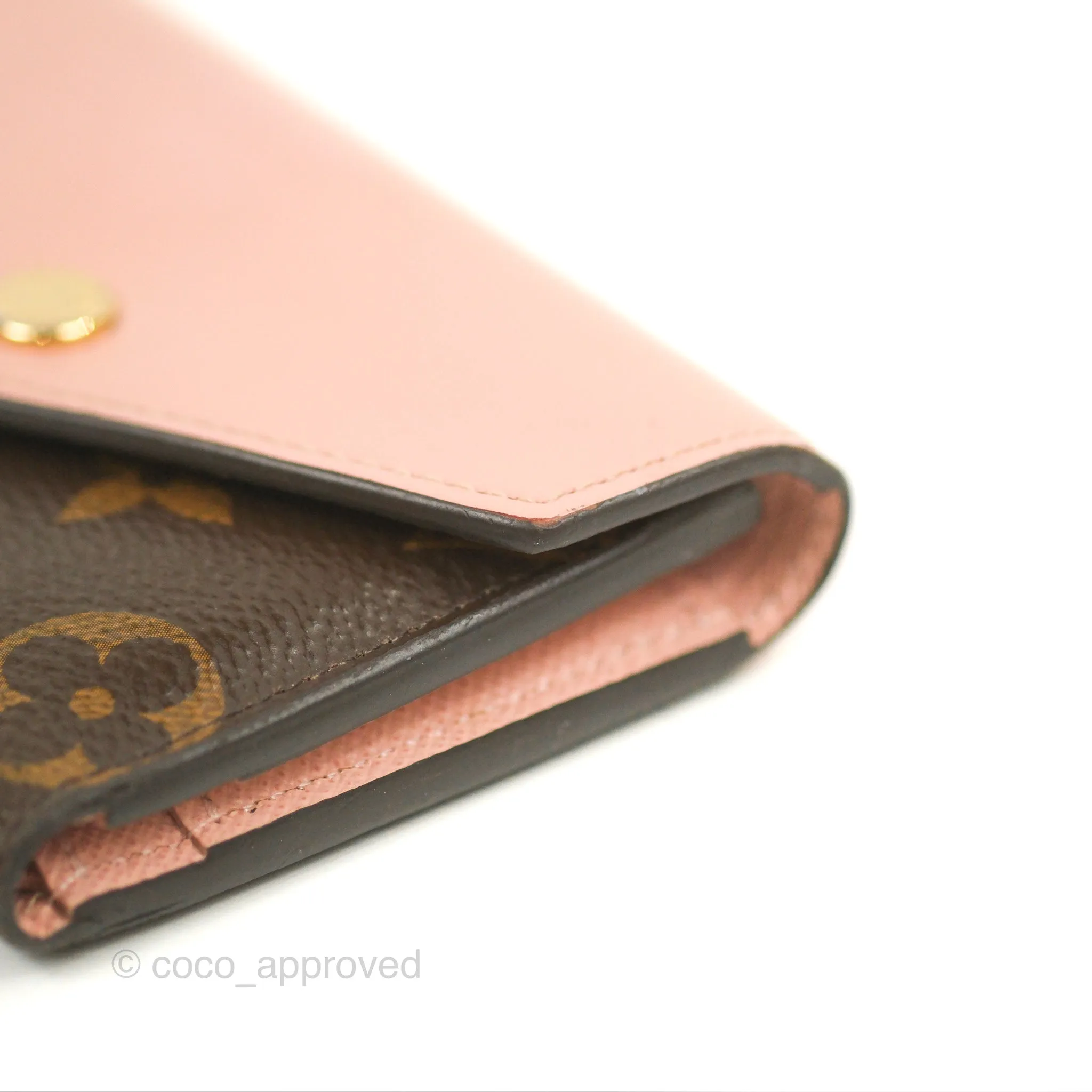 Louis Vuitton Zo Wallet Rose Monogram Canvas