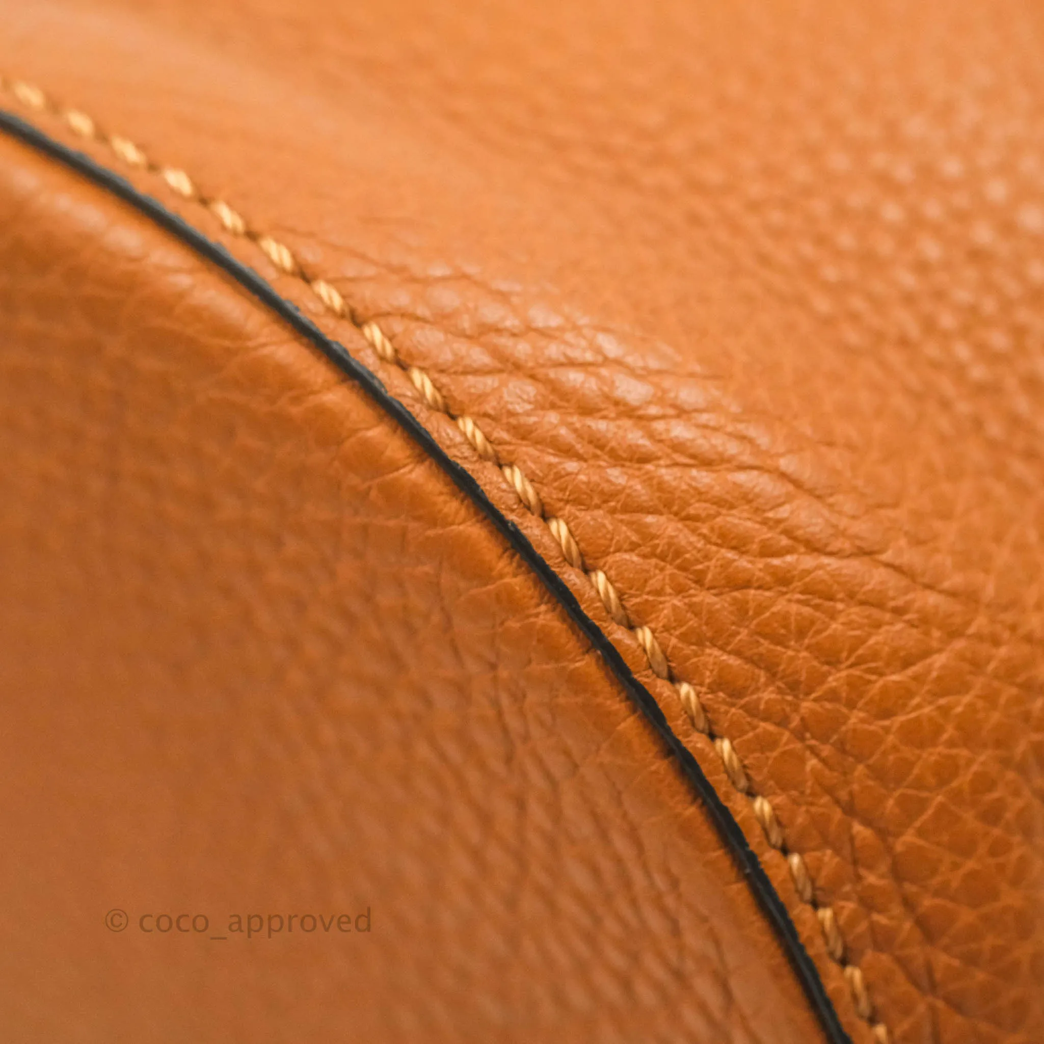 Valentino Bucket Bag Brown Grained Leather