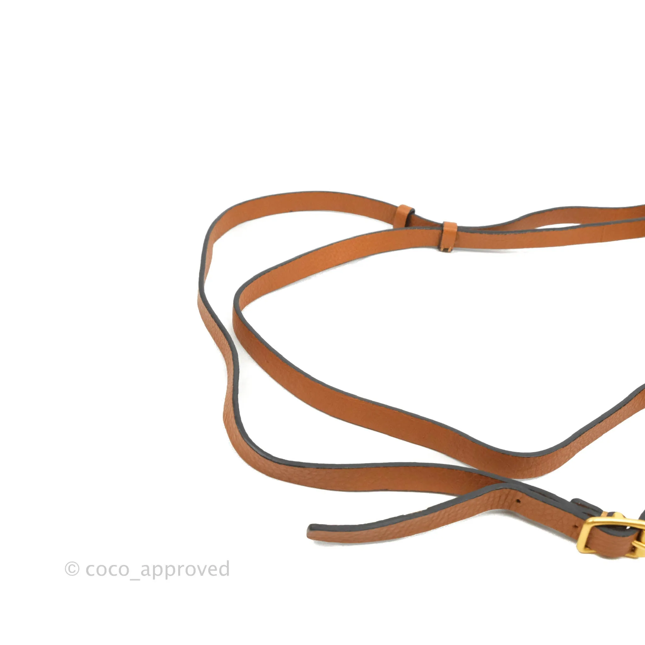 Valentino Bucket Bag Brown Grained Leather